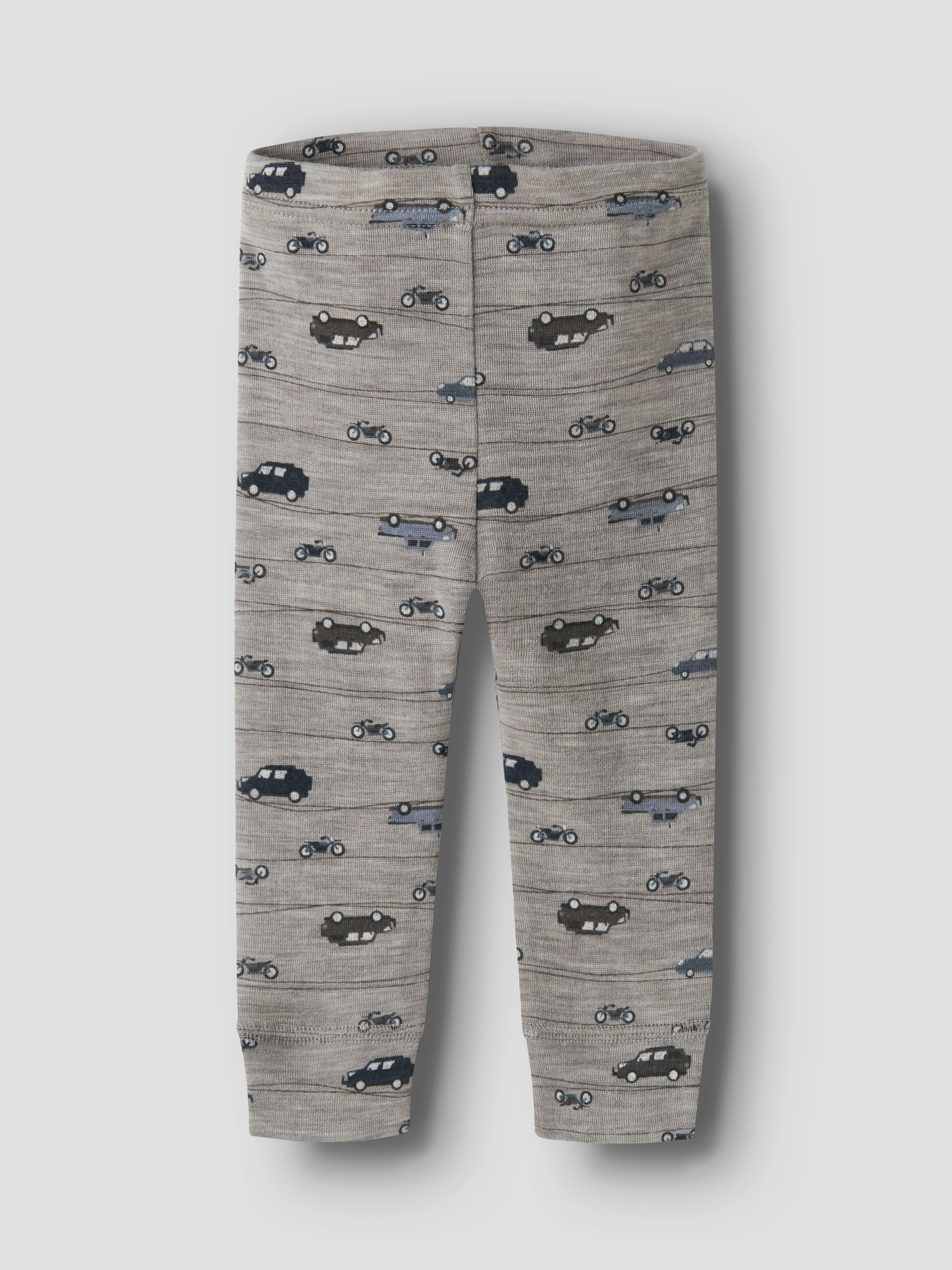 Name It Leggings »NBMWANG WOOL RIB LONGJOHN AOP NOOS«  aus reiner Merinowolle, weich und wärmend