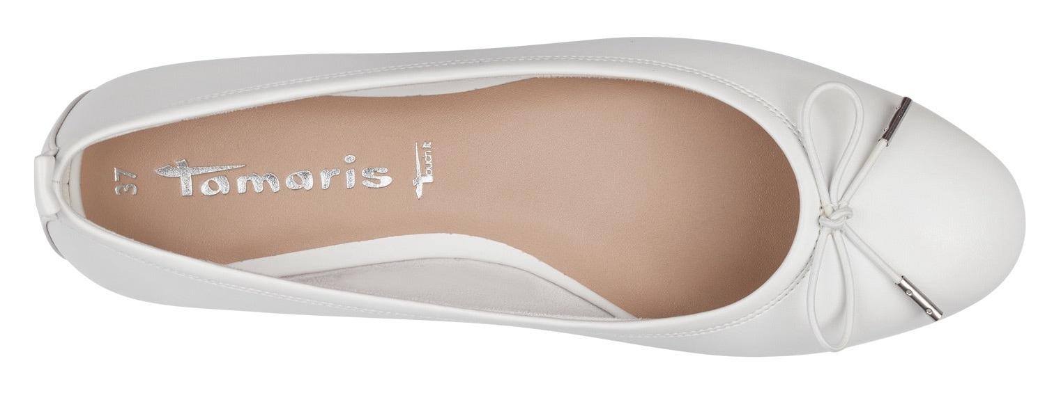 Tamaris Ballerina, Festtagsschuh, Hochzeitsschuh, Flats mit ANTIslide