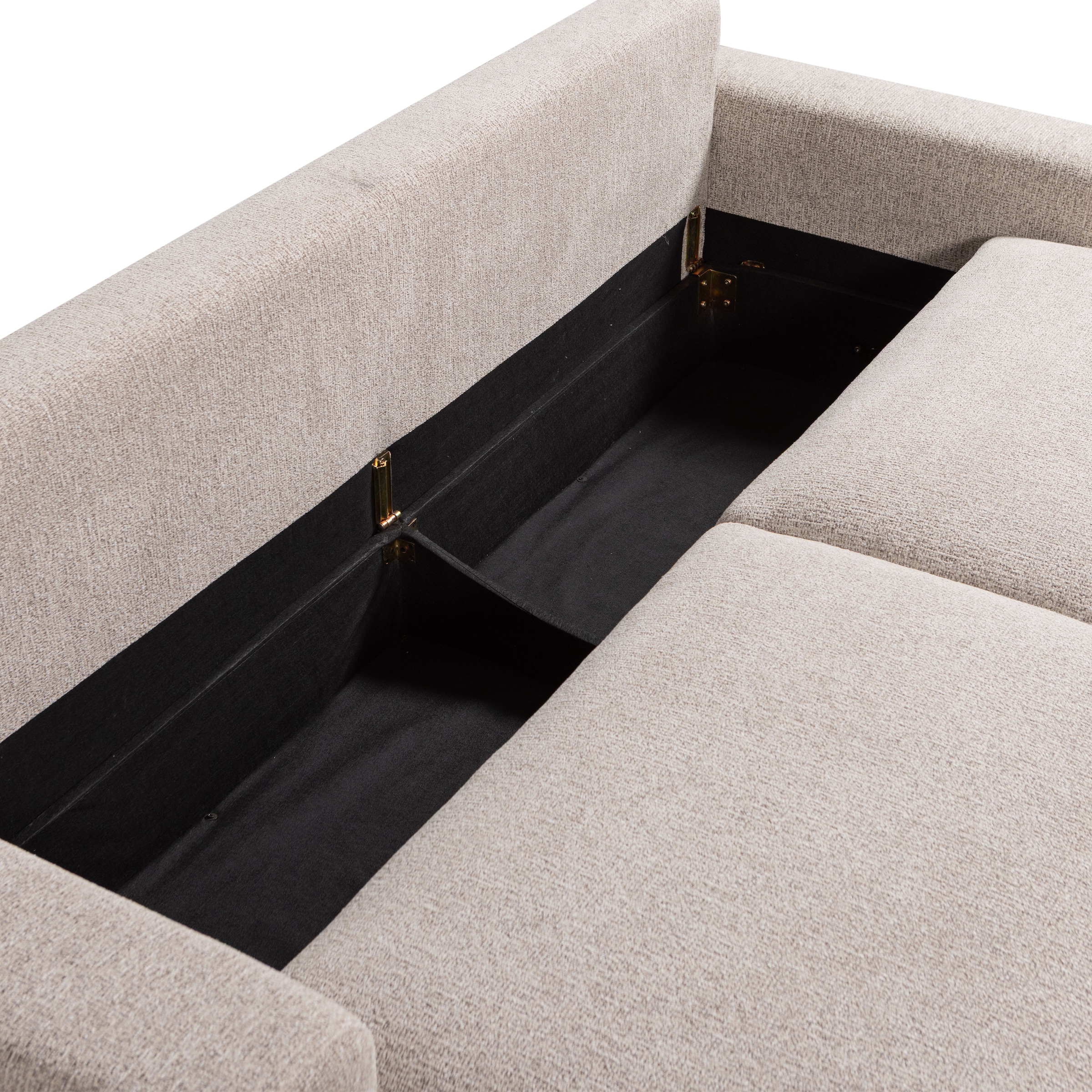 WOOOD Schlafsofa »Night & Day Melange-Webstoff mit Schlaffunktion, H85 x B239 x T107 cm« Schlafbreite 190 cm, Sehr hohe Verschleissfestigkeit, Pfleiglicht