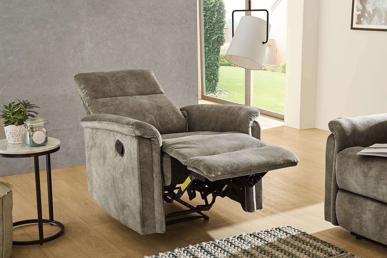 Jockenhöfer Gruppe Sessel »Amrum« Liegefunktion durch halbautomatische Reclinerfunktion, TFK-Polsterung