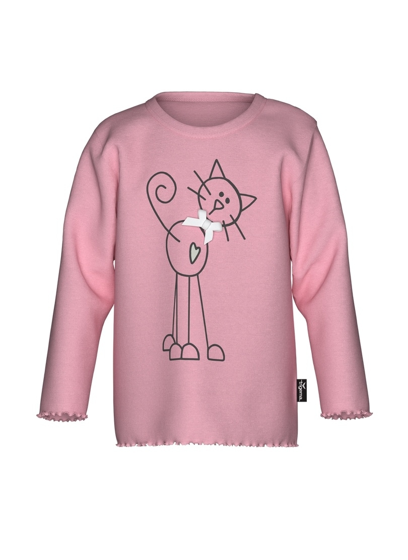 Trigema T-shirt à manches longues »TRIGEMA Langarmshirt mit süssem Katzen-Printmotiv« 1 cuis