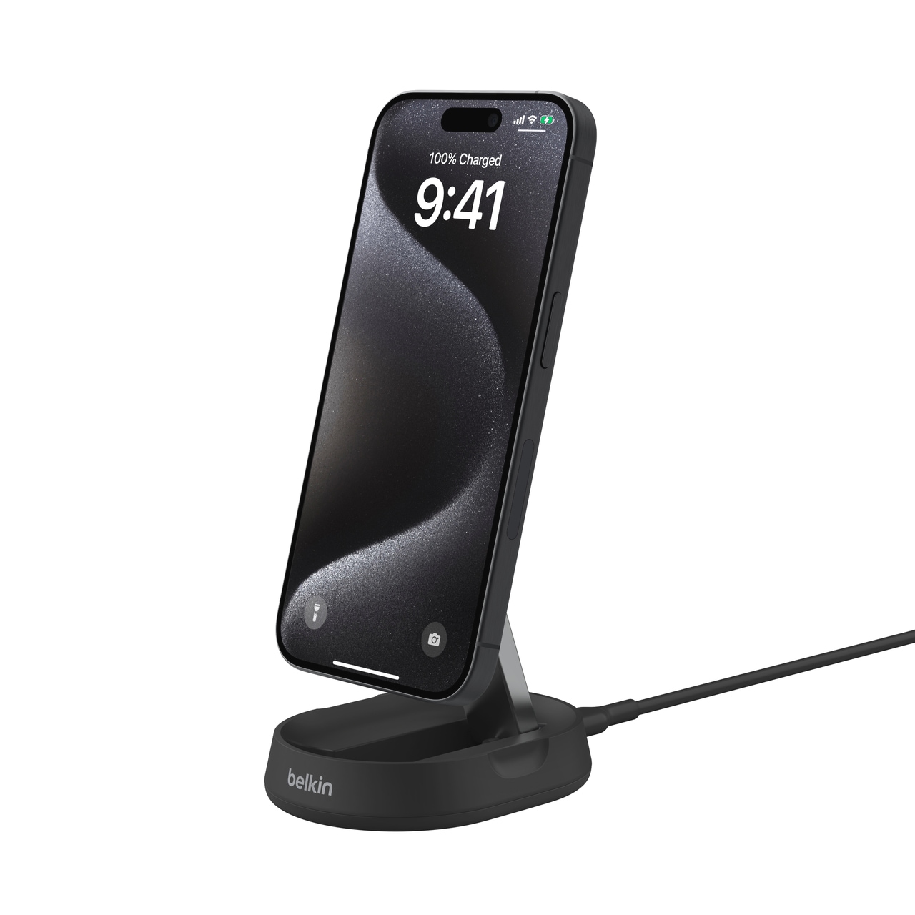 Belkin Wireless Charger »BoostCharge Pro verstellbare magnetische Ladestation mit Qi2 (15 W)« für Apple iPhone 12/13/14/15 mini/Pro/Max/Pro Max/Plus mit MagSafe