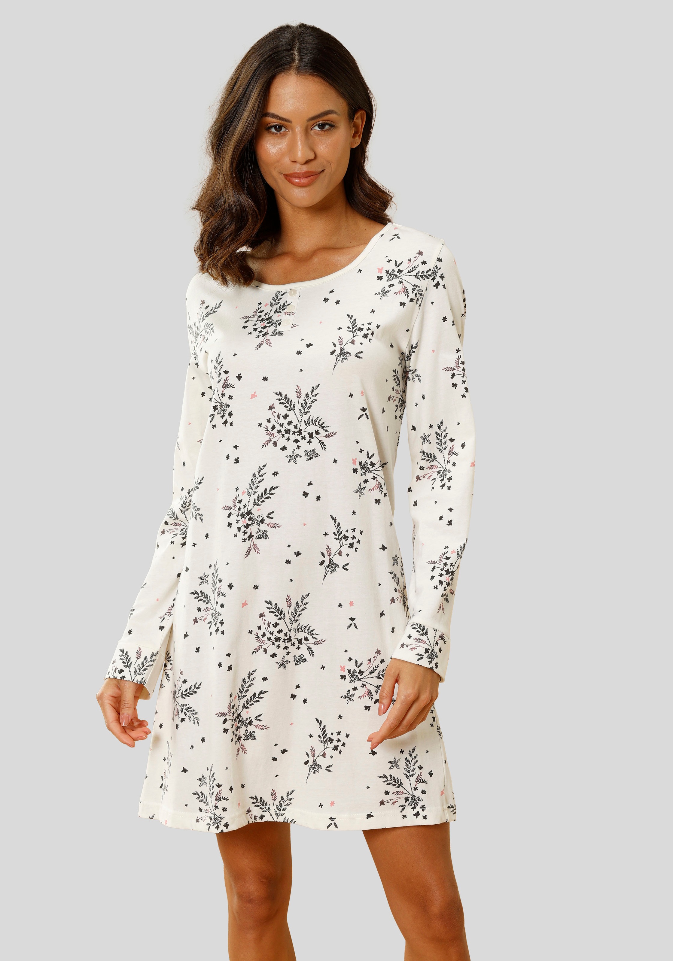 Image of Vivance Dreams Nachthemd mit feinem Blumenprint