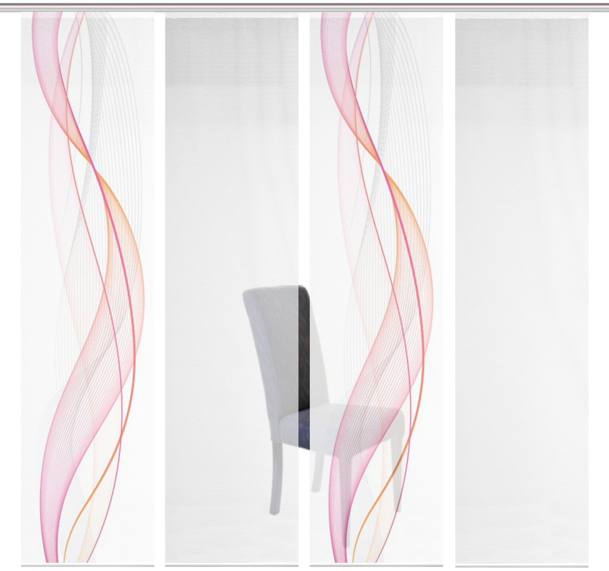 Image of Vision S Schiebegardine »4ER SET HEIGHTS«, (4 St.), HxB: 260x60, Schiebevorhang 4er Set Digitaldruck bei Ackermann Versand Schweiz