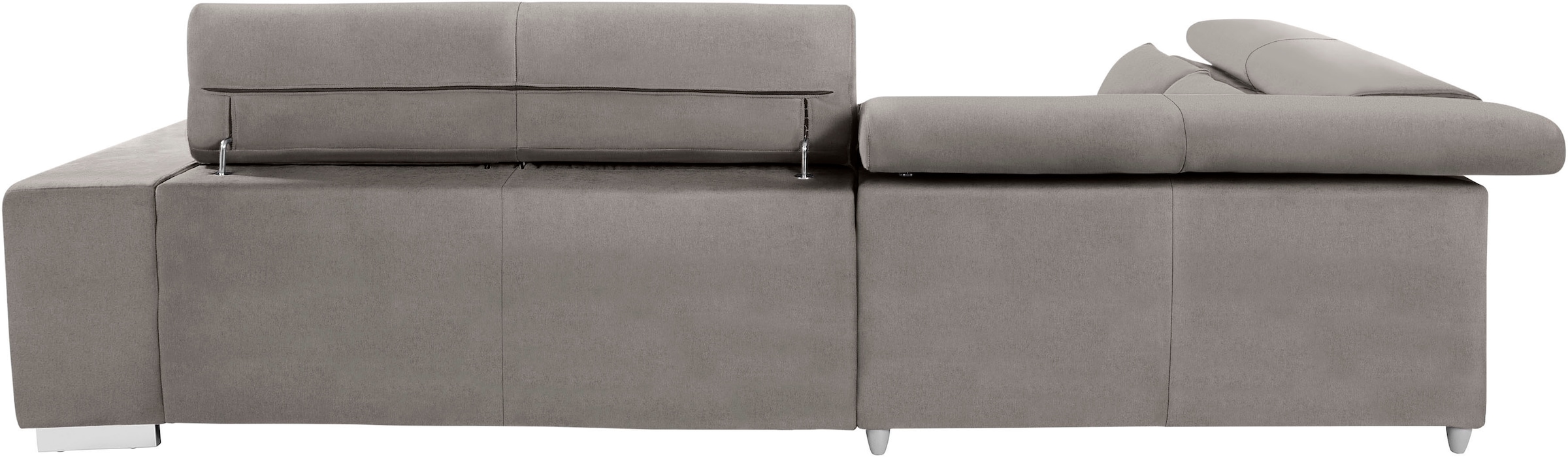 COTTA Ecksofa »Orion L-Form«, mit Kopfteilverstellung & 5 Nierenkissen