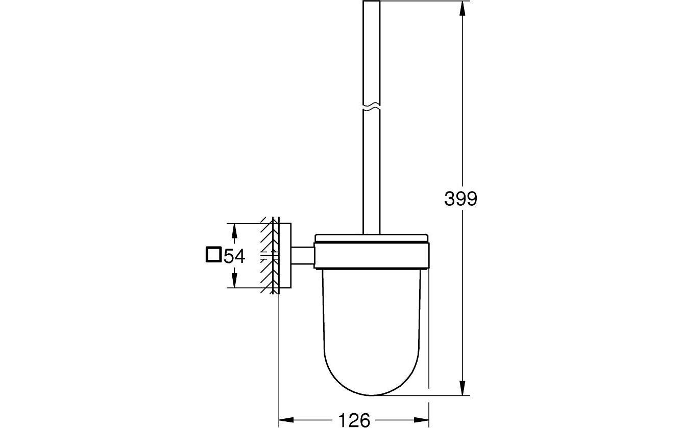 Grohe WC-Garnitur »Start Cube«, aus Glas