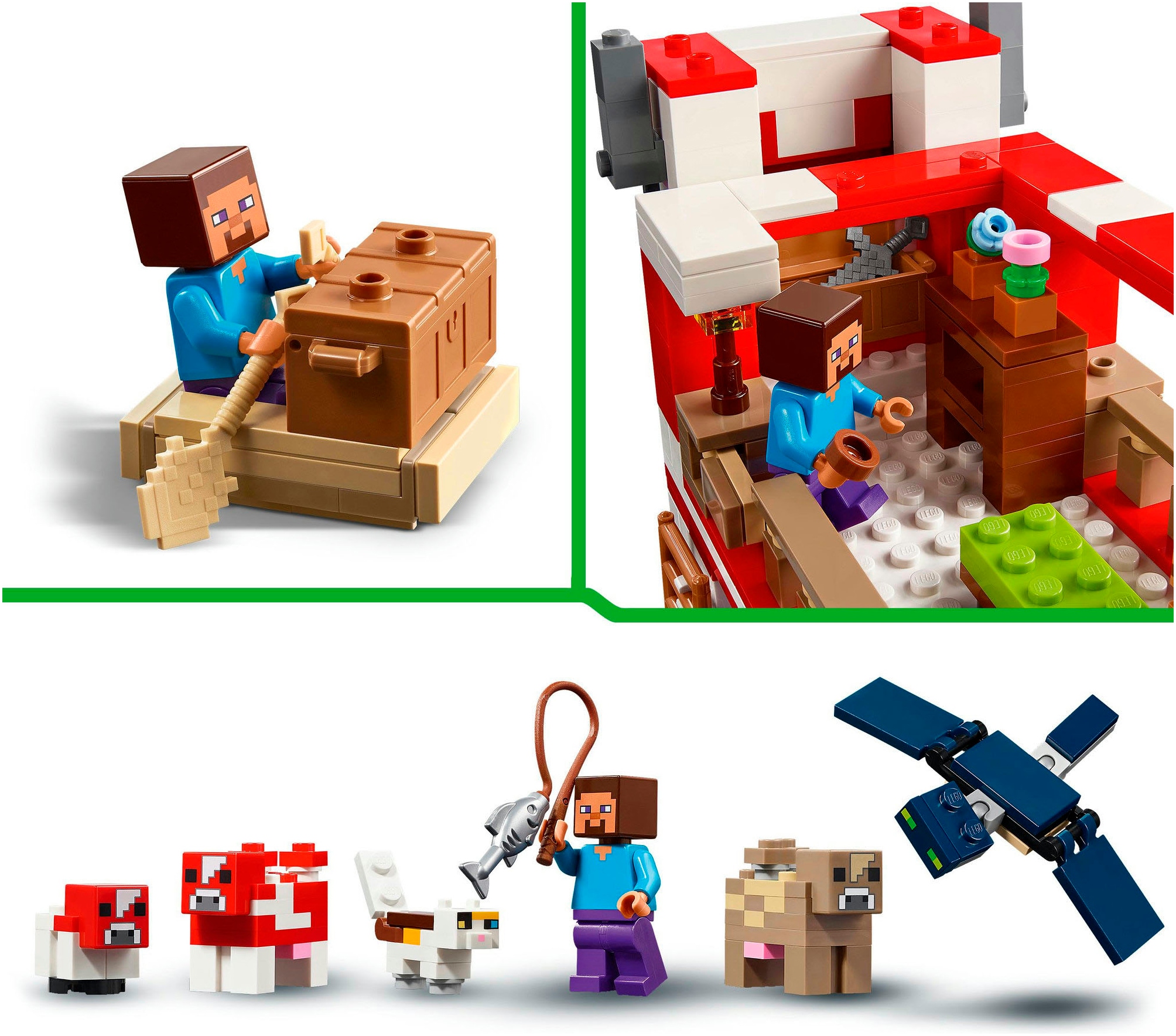 LEGO® Pions de construction »Das Pilzkuh-Haus (21270), LEGO Minecraft« Made in Europe