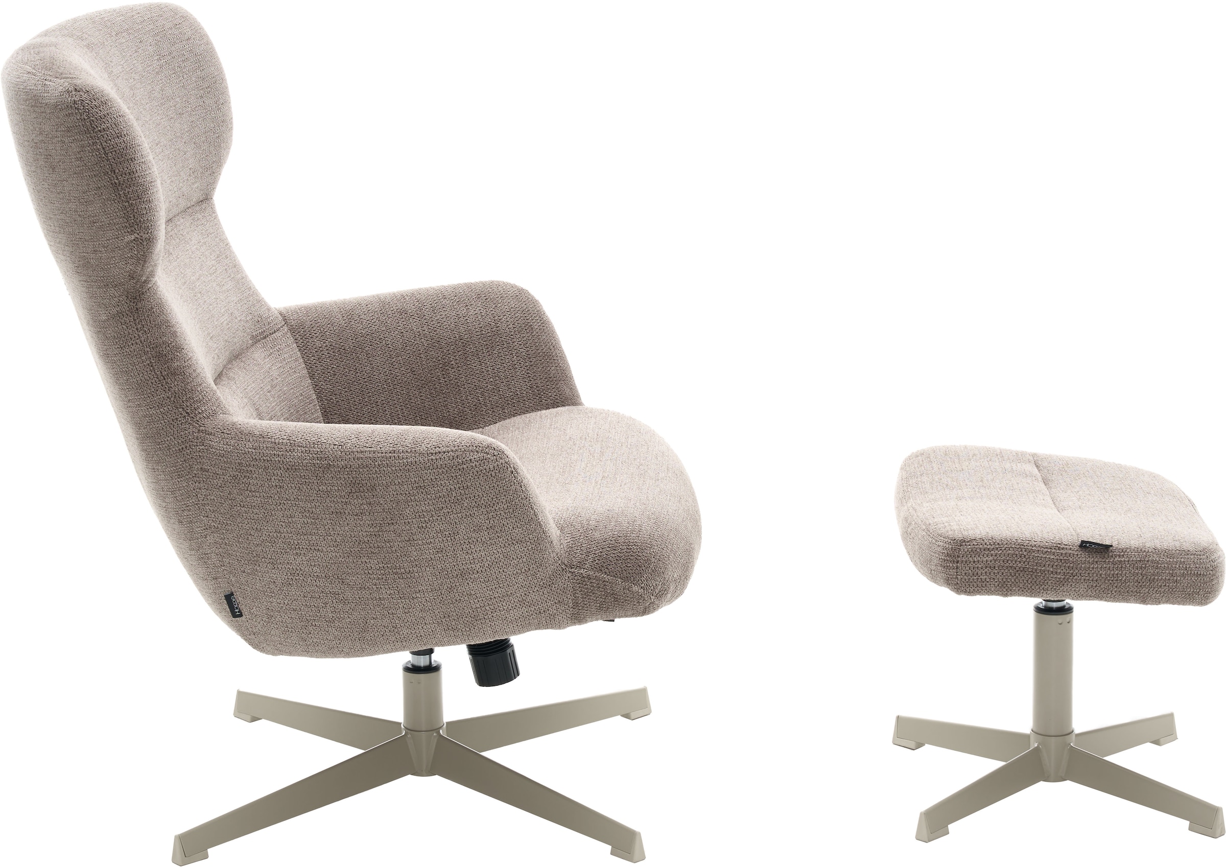 Home affaire Sessel »Clarah Relaxsessel, TV-Sessel mit Hocker«, 360° Grad drehbar