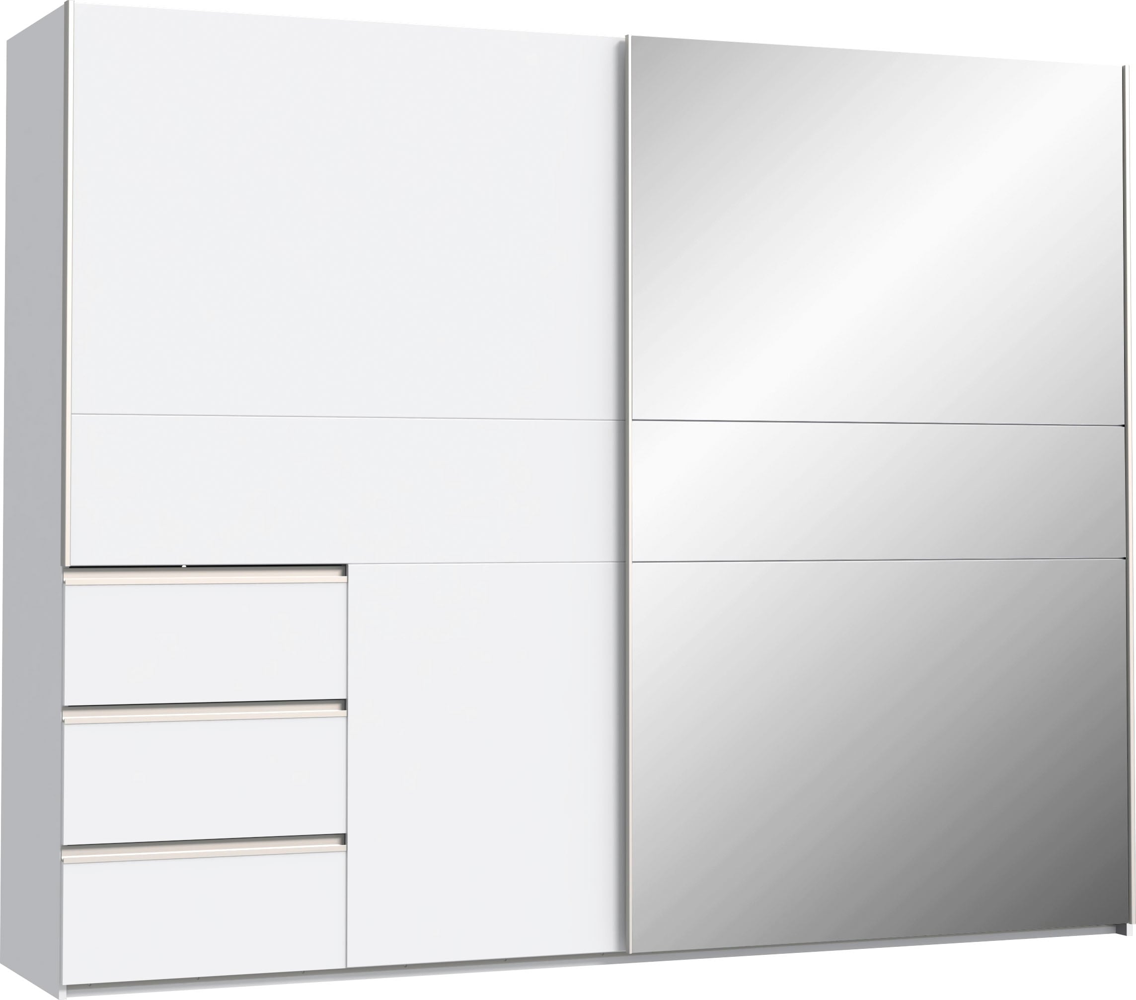 FORTE Schwebetürenschrank mit 3 Schubladen