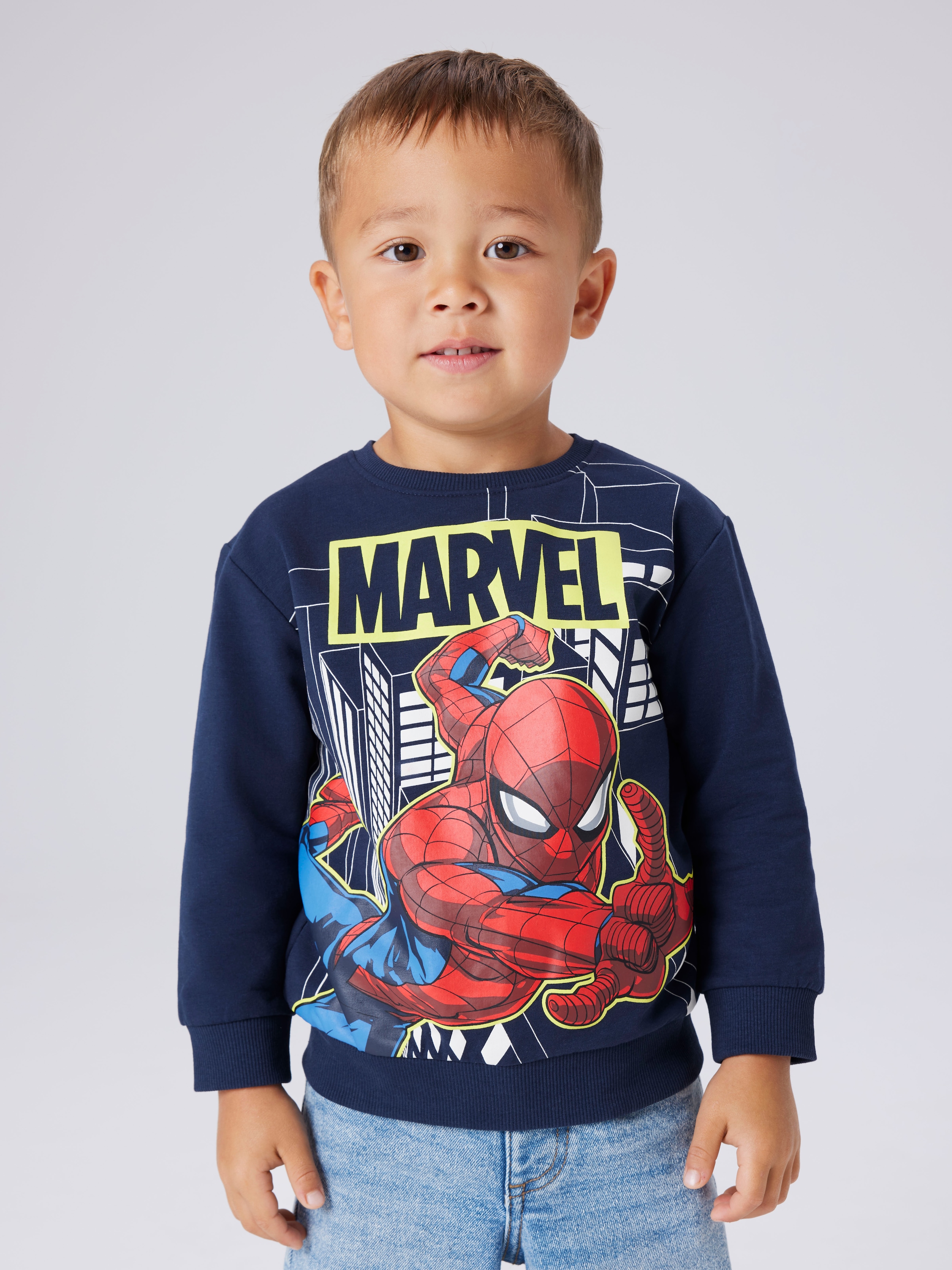 Image of Name It Sweatshirt "NMMDION SPIDER NREG SWEAT UNB NOOS MAR"
