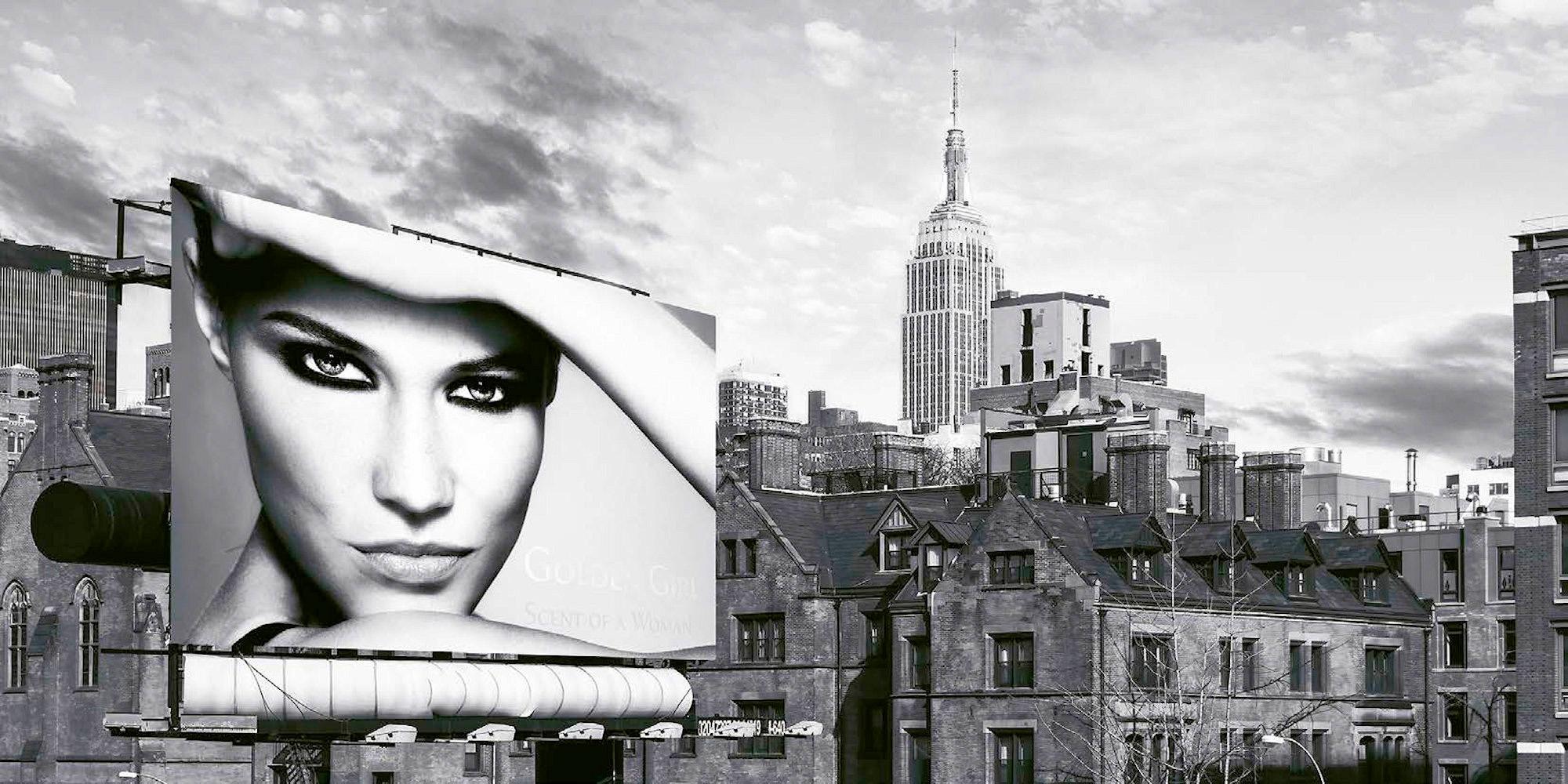 Image of my home Deco-Panel »JULIAN LAUREN / A Billboard in Manhattan«, 100/50 cm bei Ackermann Versand Schweiz