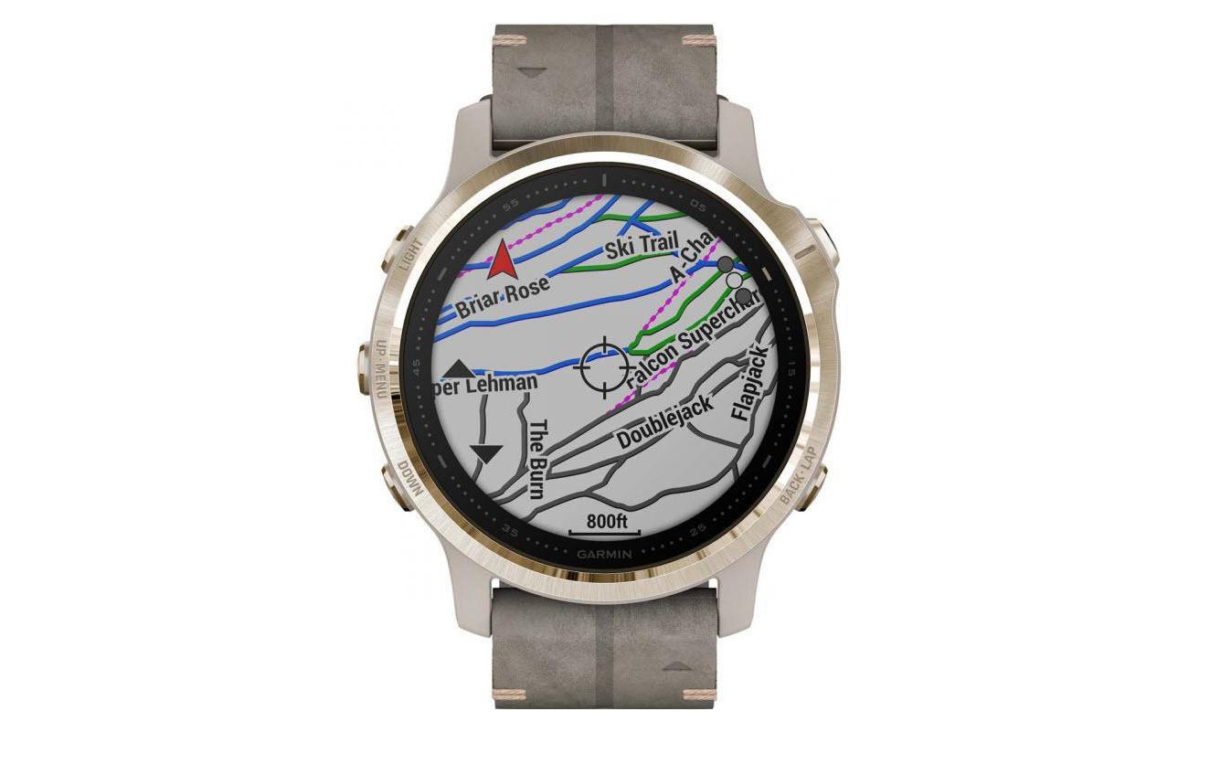 Garmin Smartwatch »Fenix 6S Sapphire Silberfarben/Grau/Goldfarben«,)