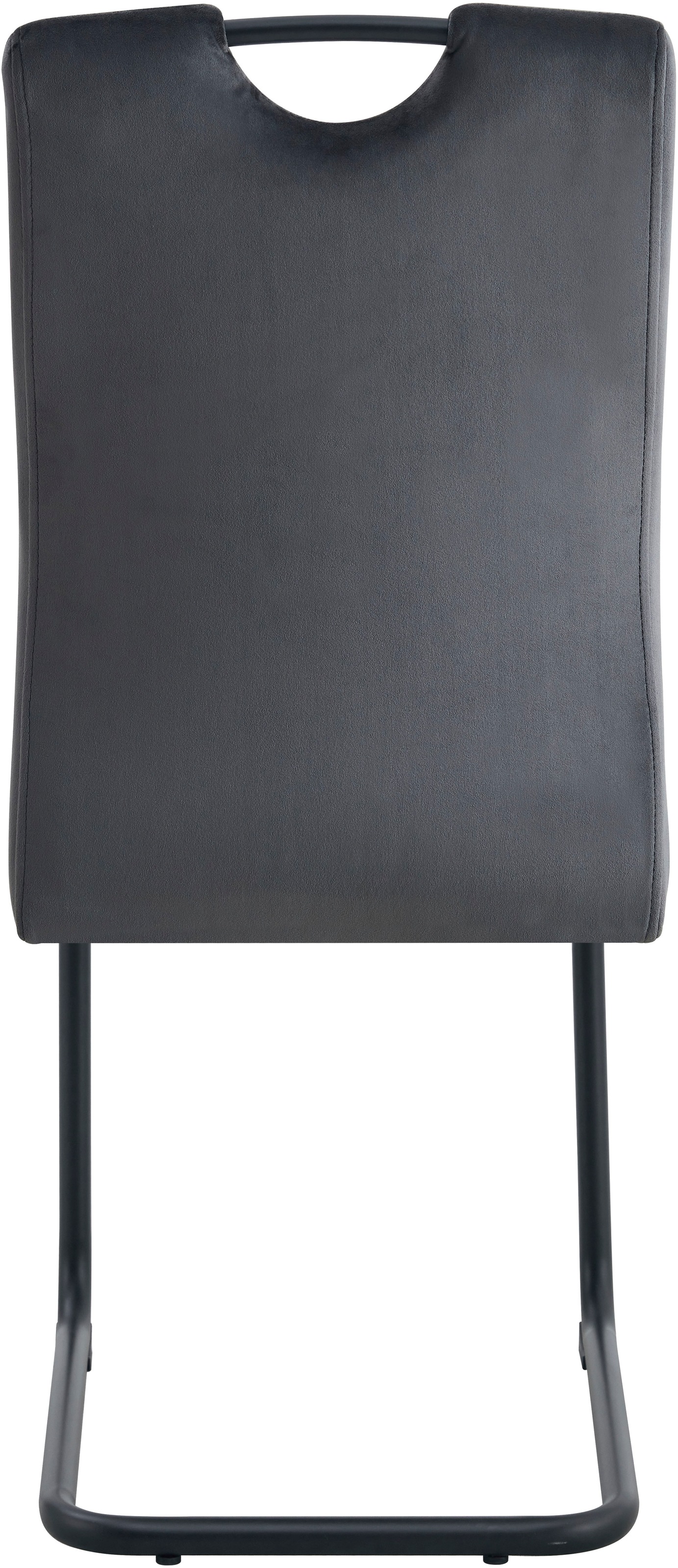 Home affaire Esszimmerstuhl »BRANDON, 2er Set, mit Metallgestell in matt schwarz« (Set) 2 Stk.in verschiedenen Farben, Belsatbarkeit pro Stuhl 120 kg, 360° drehbar