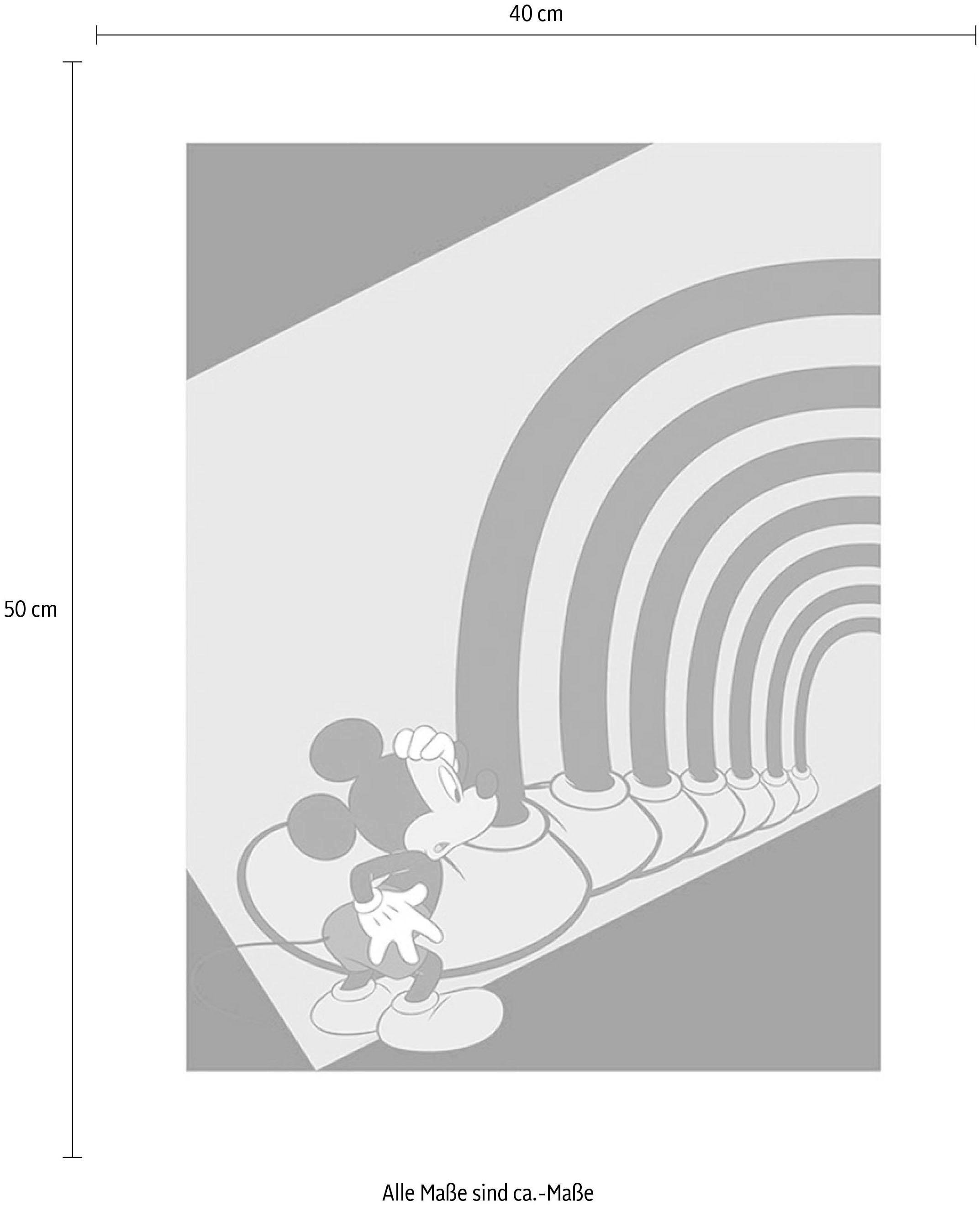 ✌ Komar Poster »Mickey ligne Disney, Schlafzimmer, Foot Acheter (1 en Tunnel«, St.), Kinderzimmer, Wohnzimmer Mouse