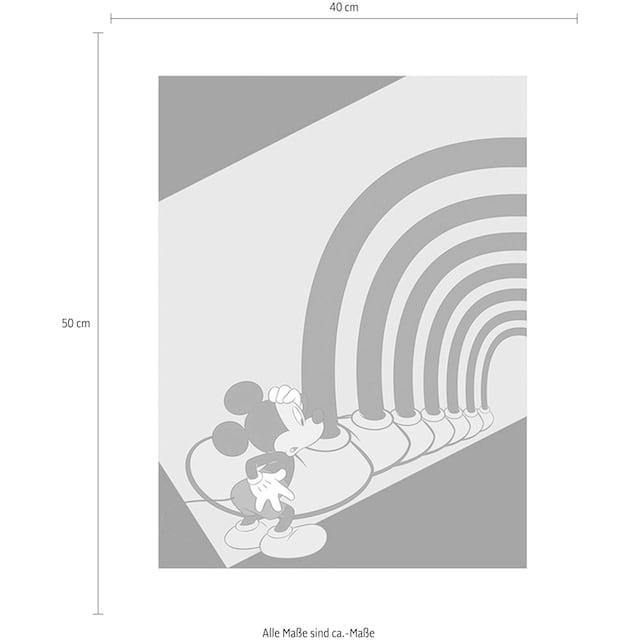 ✌ Komar Poster »Mickey Mouse Foot Tunnel«, Disney, (1 St.), Kinderzimmer,  Schlafzimmer, Wohnzimmer Acheter en ligne