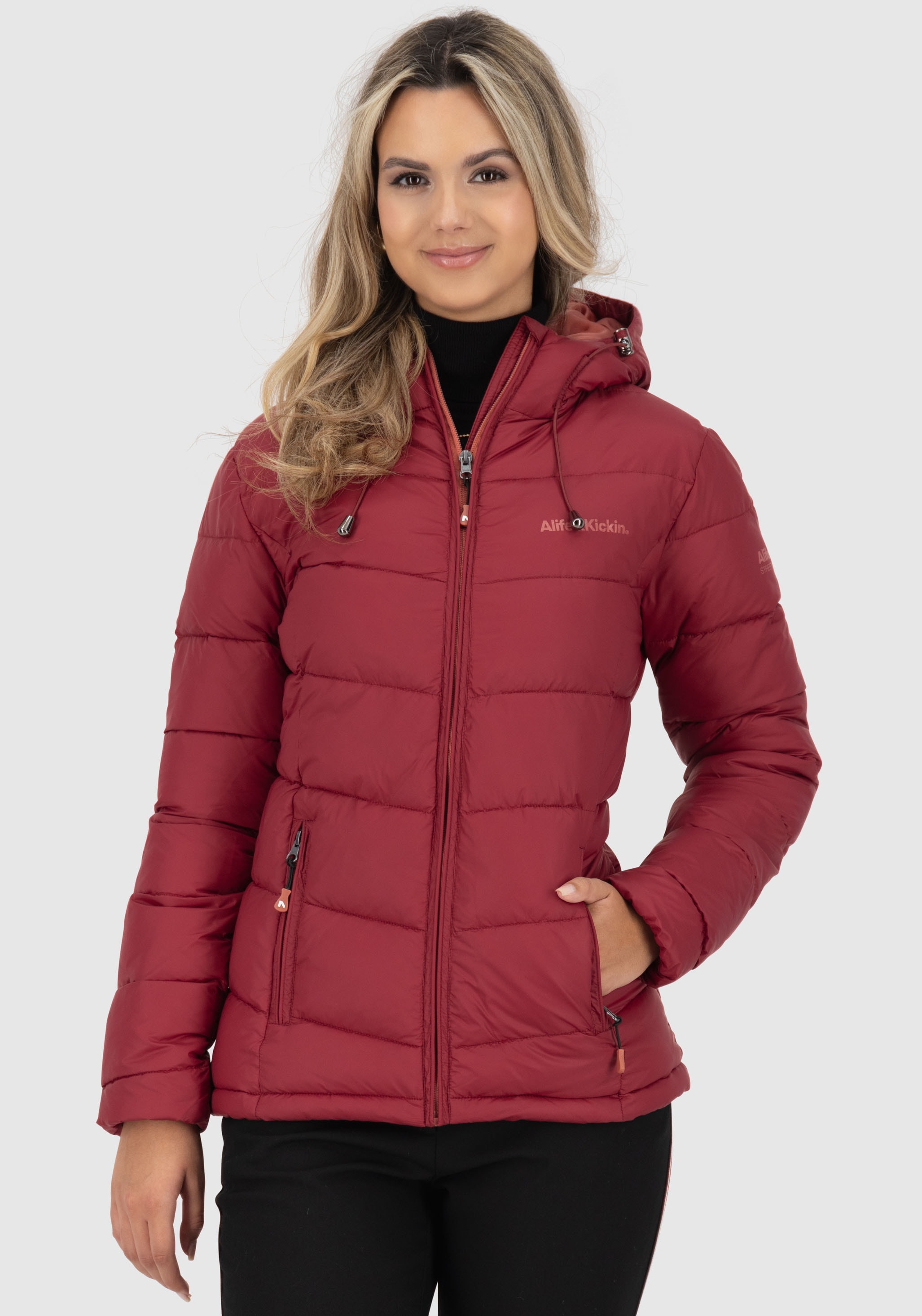 Image of Alife & Kickin Steppjacke "AndriaAK" mit Kapuze leichte, taillierte Übergangsjacke mit breiter Steppung und Kapuze