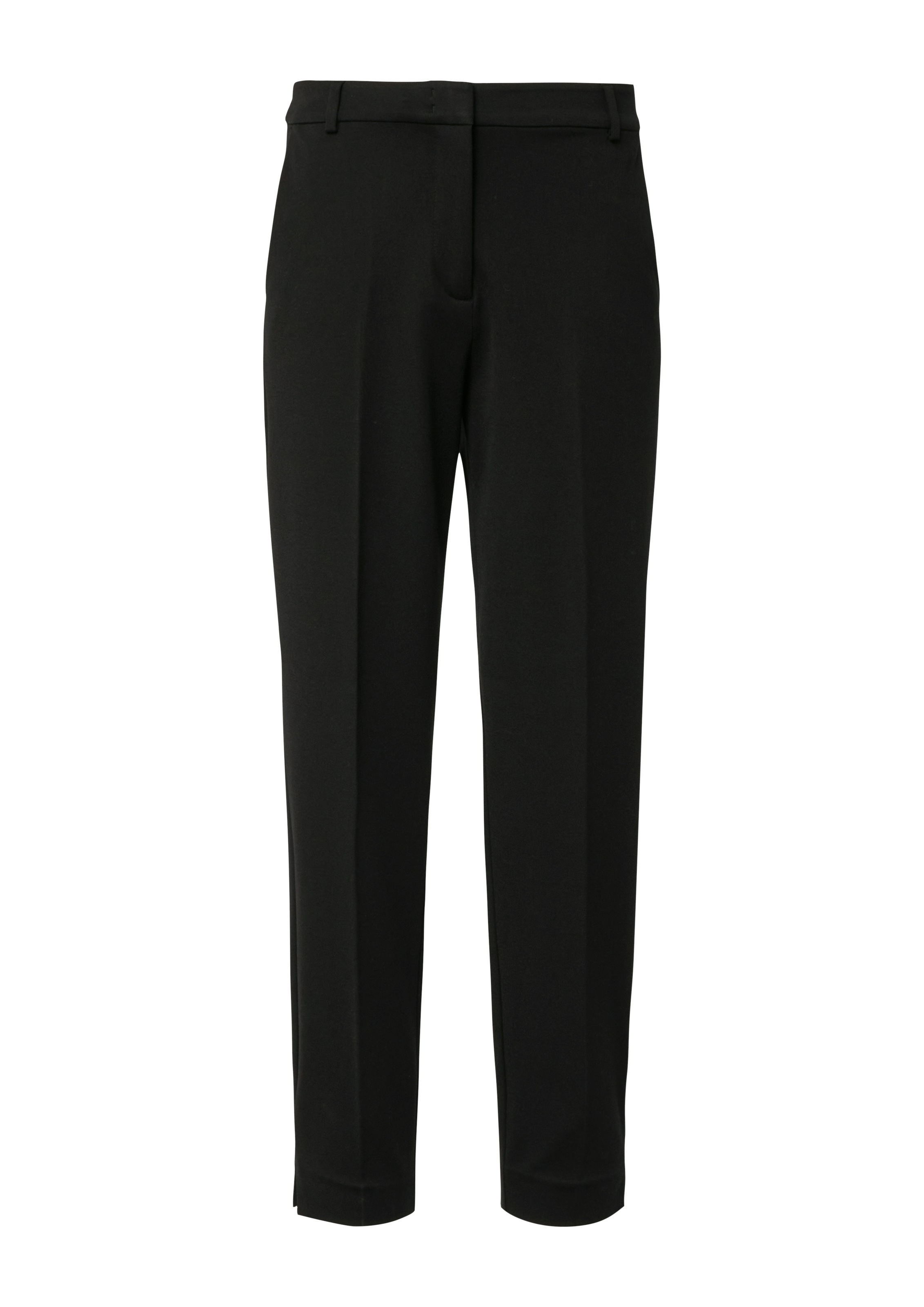 Comma Pantalon en tissu  avec pli de ceinture et stretch en viscose