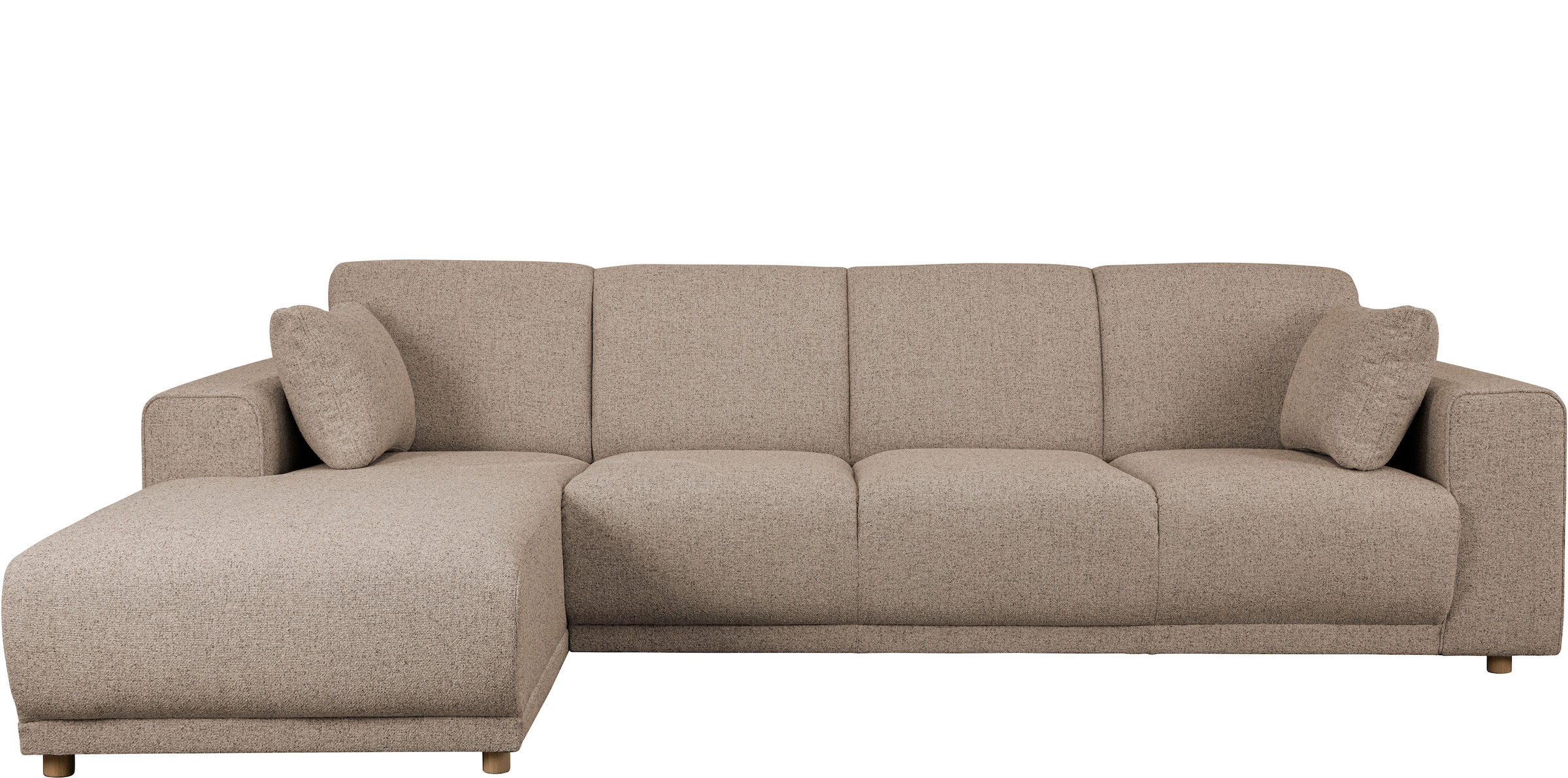 Home affaire Ecksofa »LEMPS wahlweise Recamiere links oder rechts L-Form«, incl. Zierkissen, Stellmasse 297x162 cm