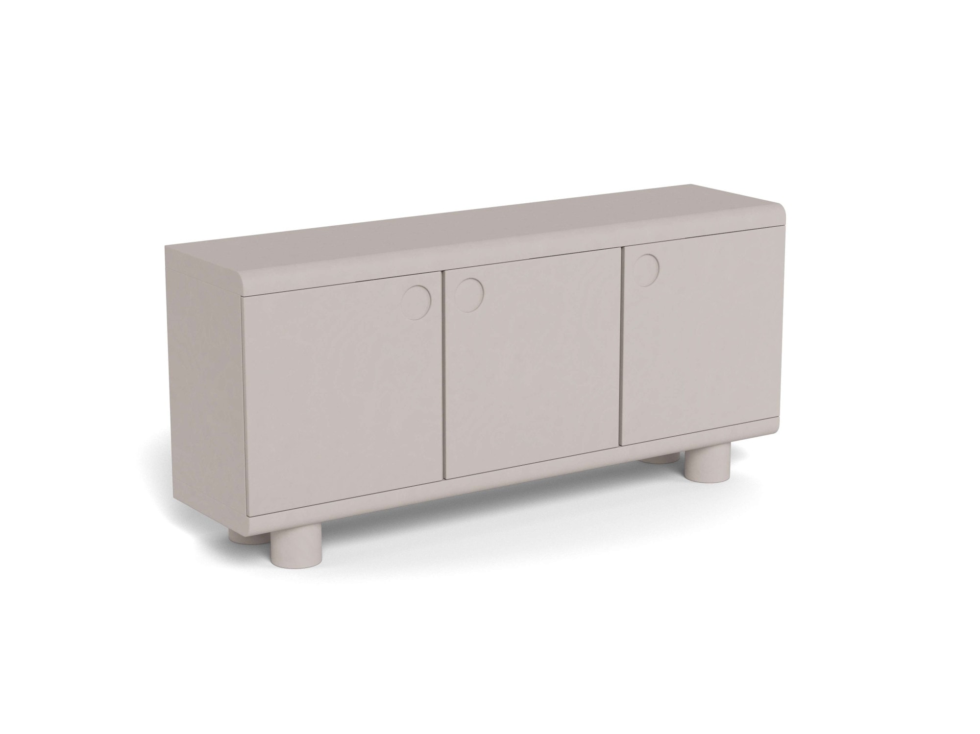 Image of ACTONA GROUP Sideboard "Magee - elegante & moderne Anrichte mit praktischem Stauraum" Schickes Sideboard für den Wohn-und Essbereich im warmen grau lakiert