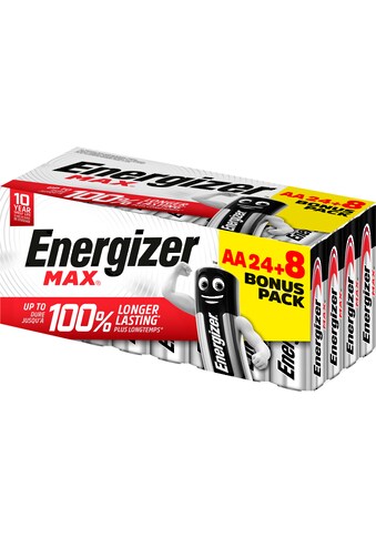 Energizer Batterie »24+8 Stück Max Promotionware Mignon (AA)«, LR6, (32 St.) kaufen