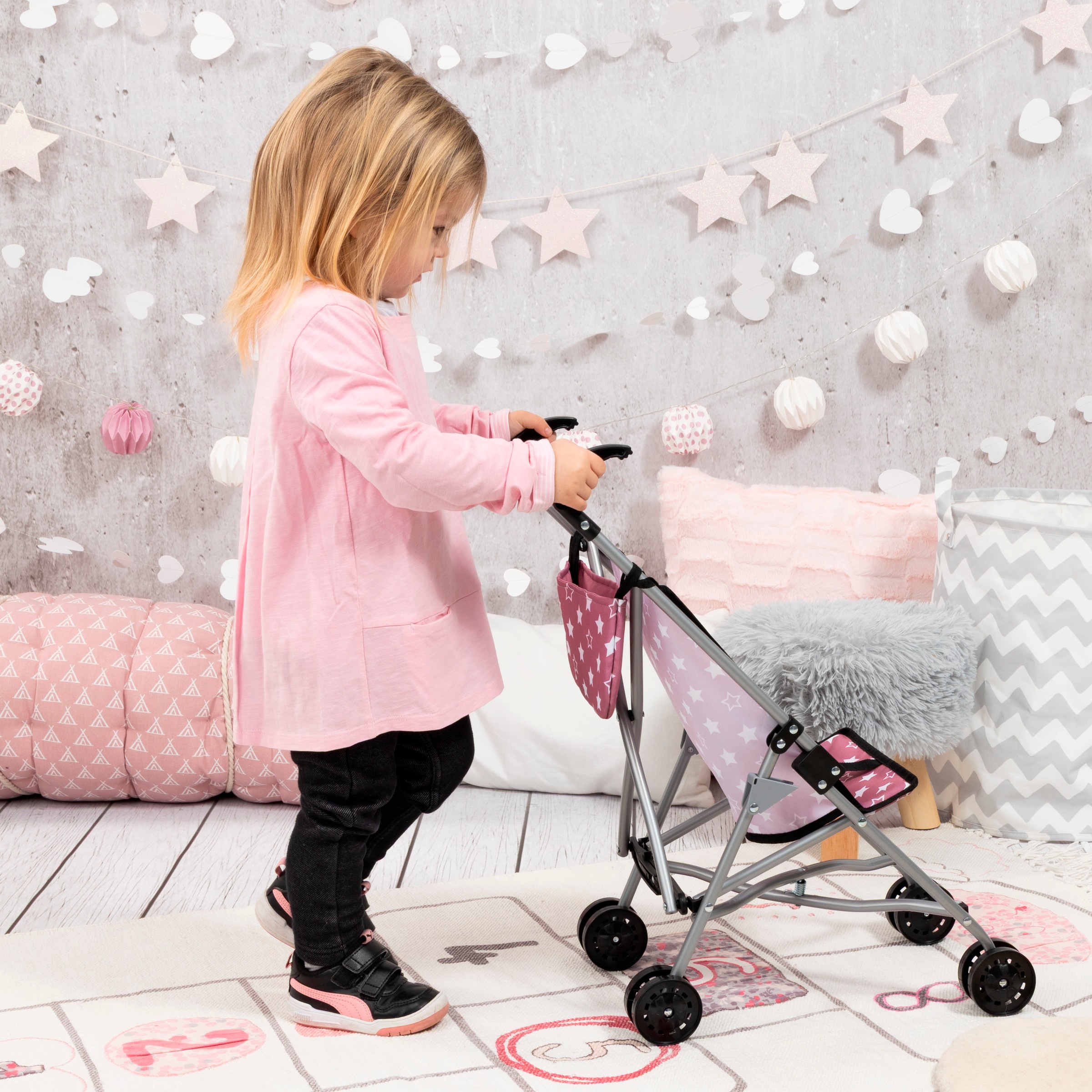 Bayer Poussette de poupée mit Tasche