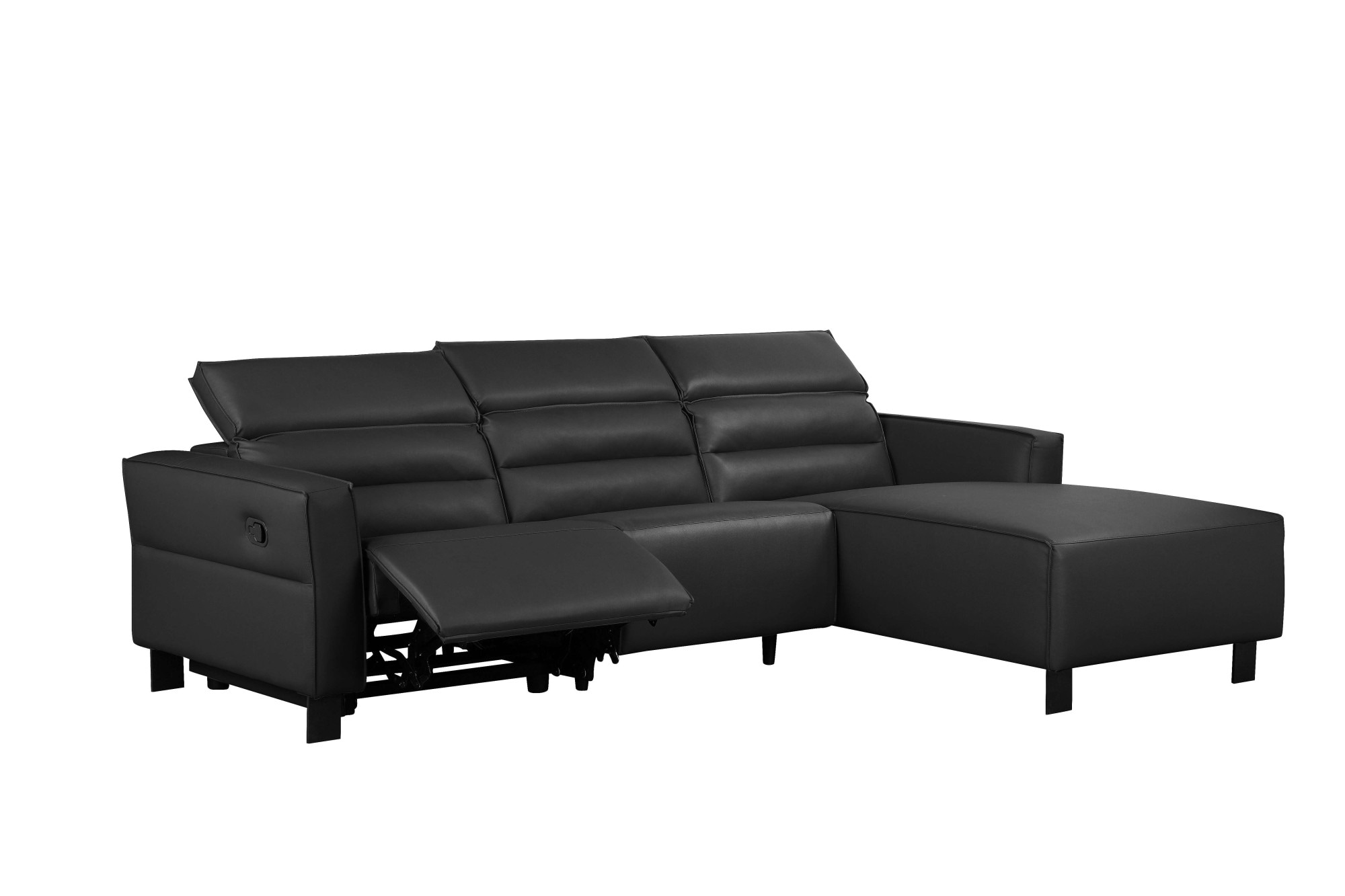Home affaire Ecksofa »Carpari, L-Form, 263 cm, manuelle o. elektrische Relaxfunktion,« USB A/C und Kopfteilverstellung