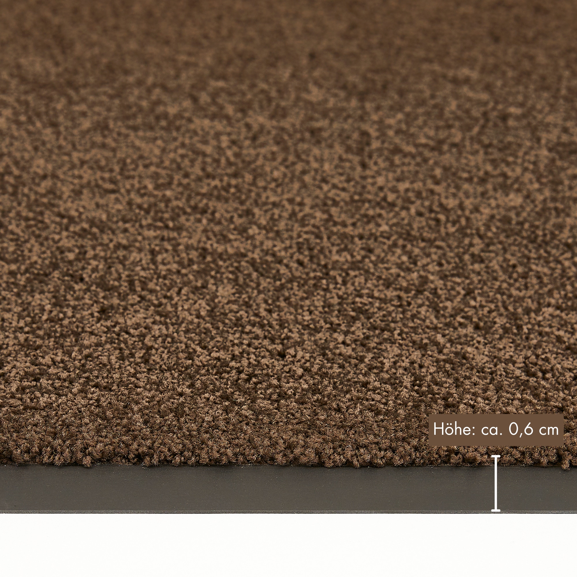 my home Fussmatte »Emil, Made in Netherlands«, rechteckig, 6 mm Höhe, Schmutzfangmatte, Uni Farben, rutschhemmend, waschbar (Handwäsche)