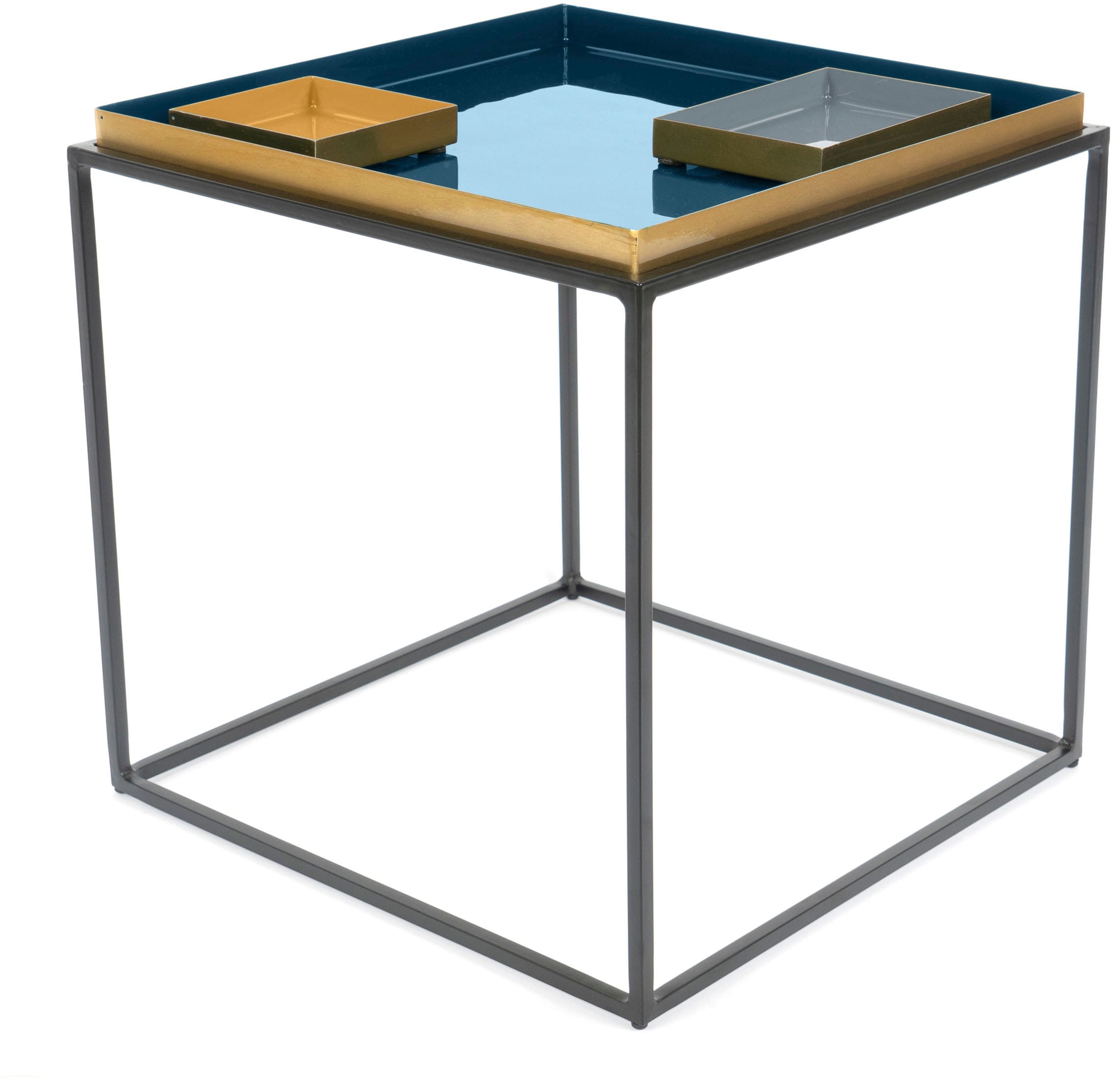 Kayoom Beistelltisch »Beistelltisch Famosa«, Bunter Tisch, Schalenmasse: 11 x 11 x 2 / 15,8 x 11 x 2 cm