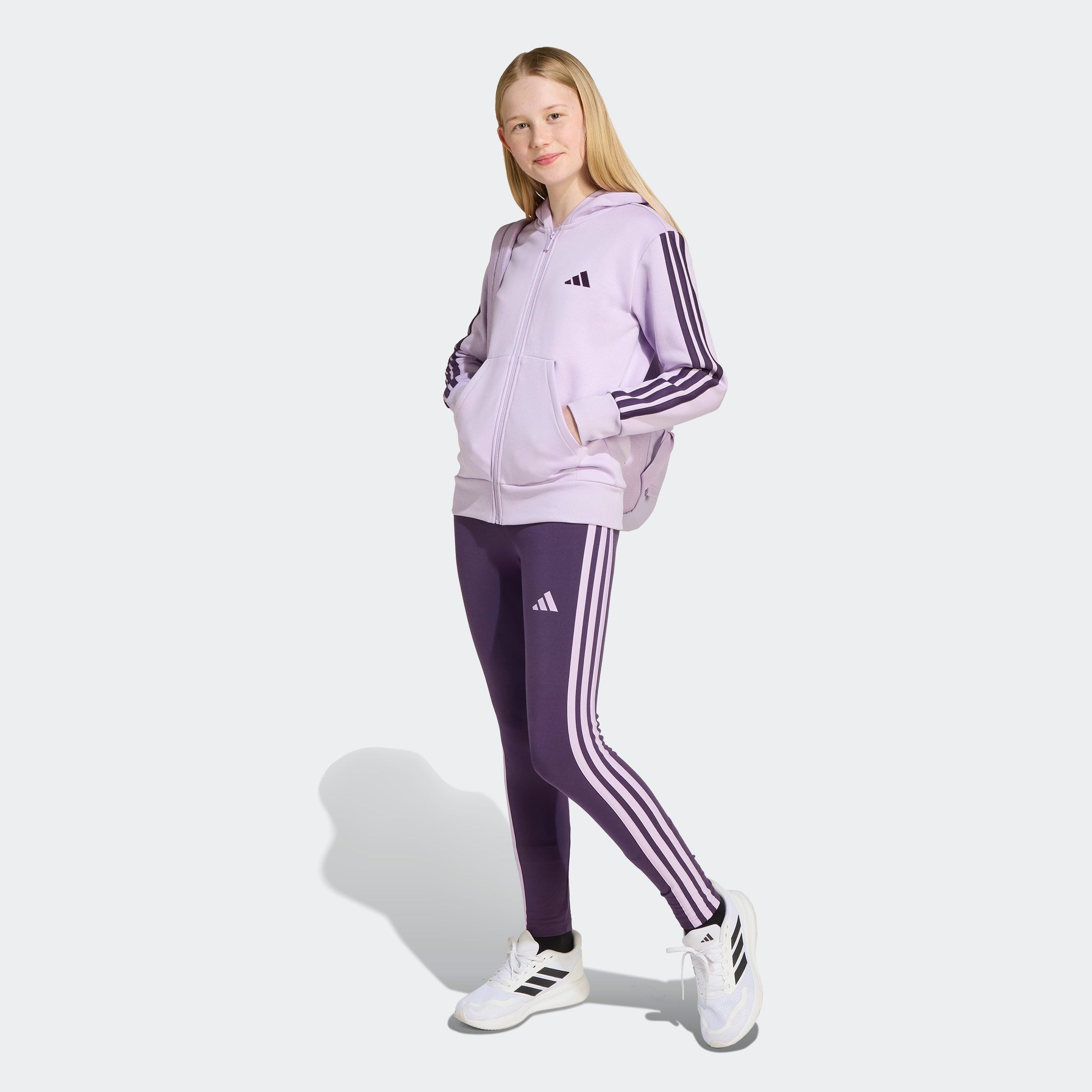 adidas Sportswear Kapuzensweatshirt »J 3S FL FZ HD«