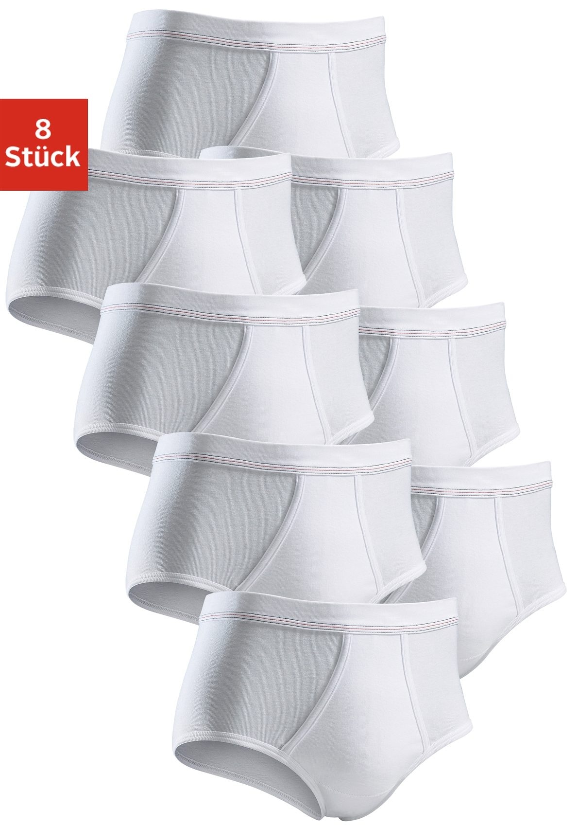 Image of Clipper Slip Packung, 8 Stk. schlichtes Basic für jeden Tag aus Feinripp