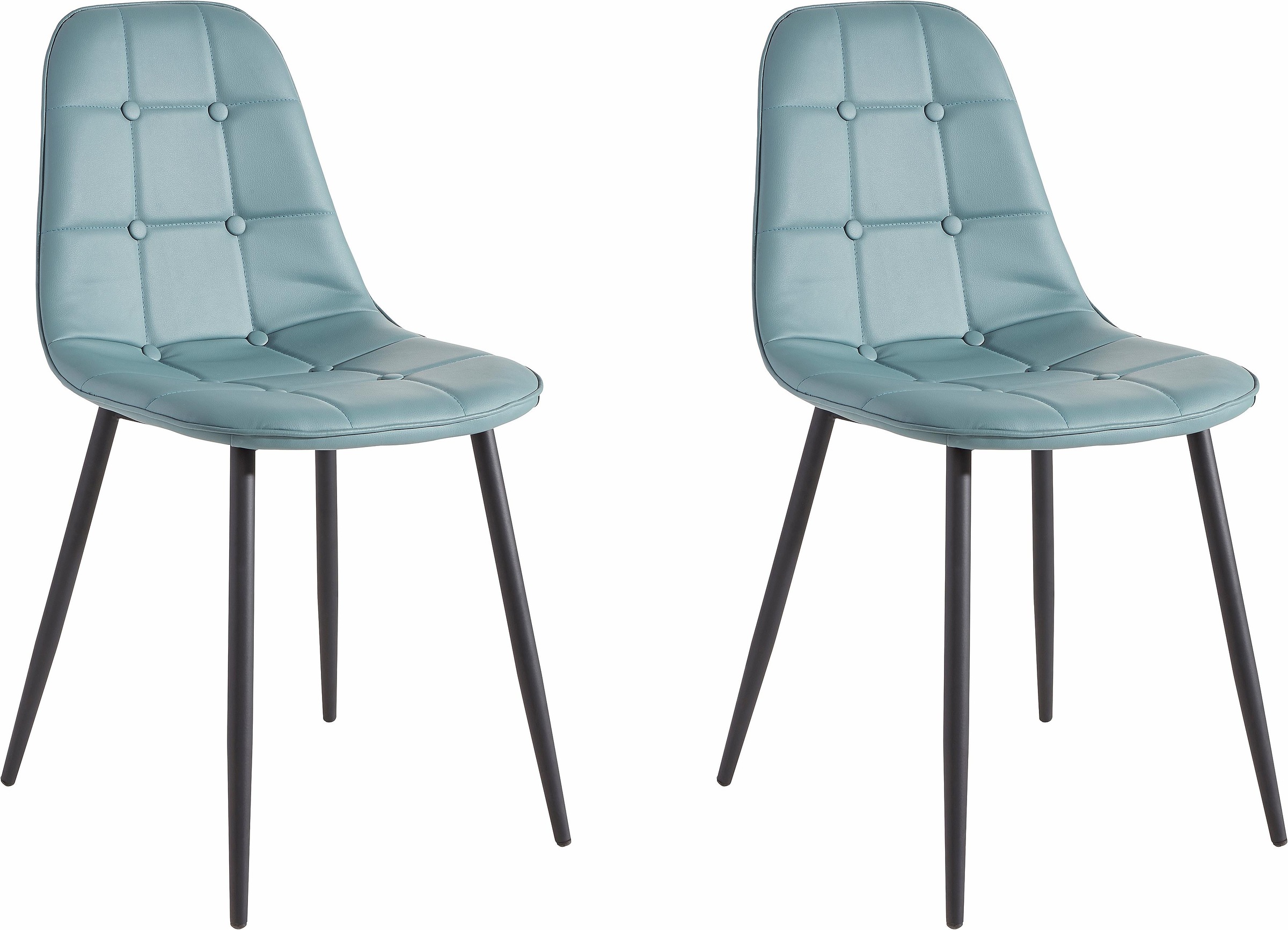 Image of GOODproduct Essgruppe Set, Esstisch, Breite 160 cm und 4 Esszimmerstühle, Bezug in Kunstleder