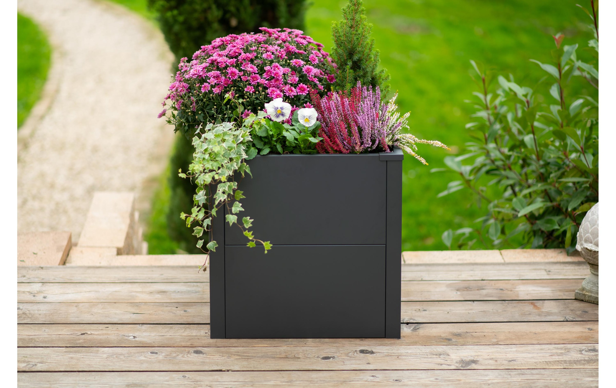WESTMANN Lit surélevé »Metall »Talus« in S« Anthracite, disponible en plusieurs tailles