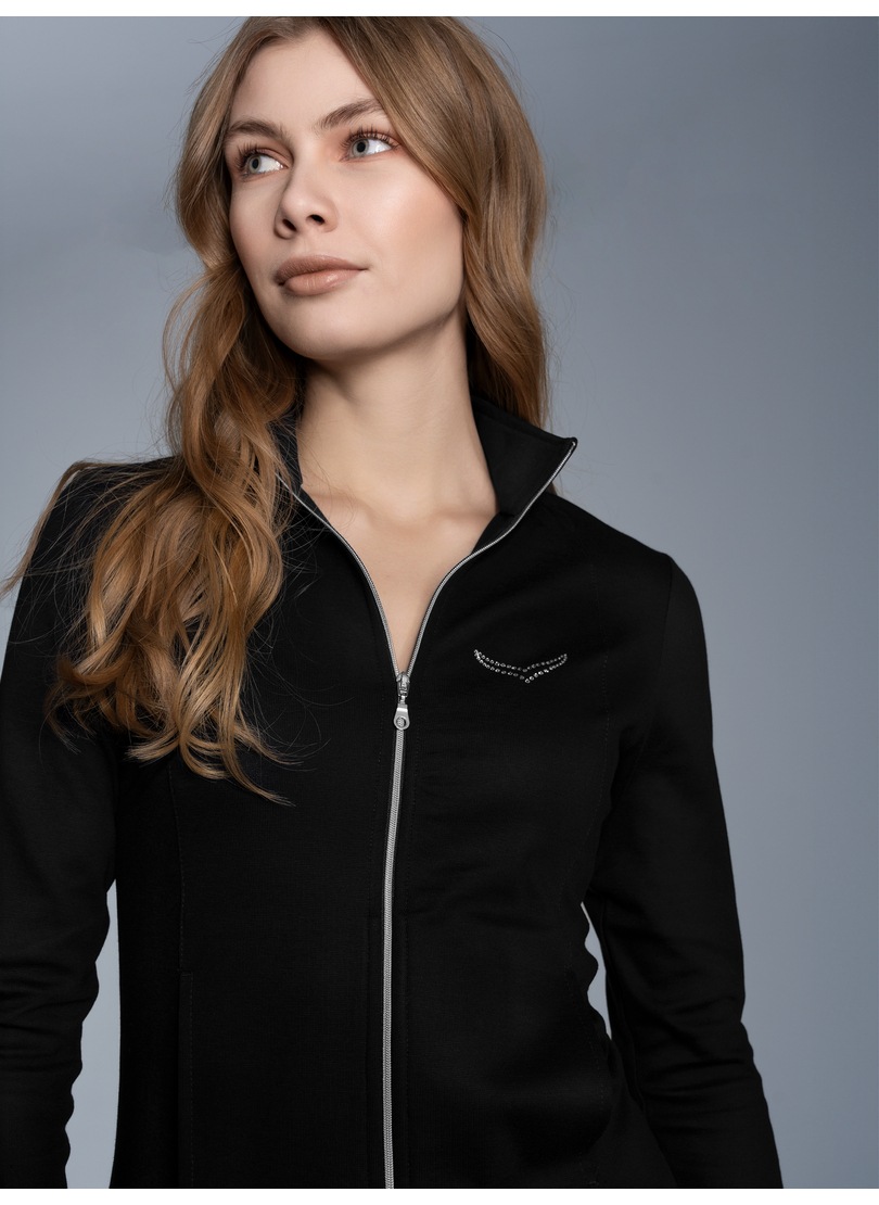 Trigema Sweatjacke »TRIGEMA Jacke mit Kristallsteinen«