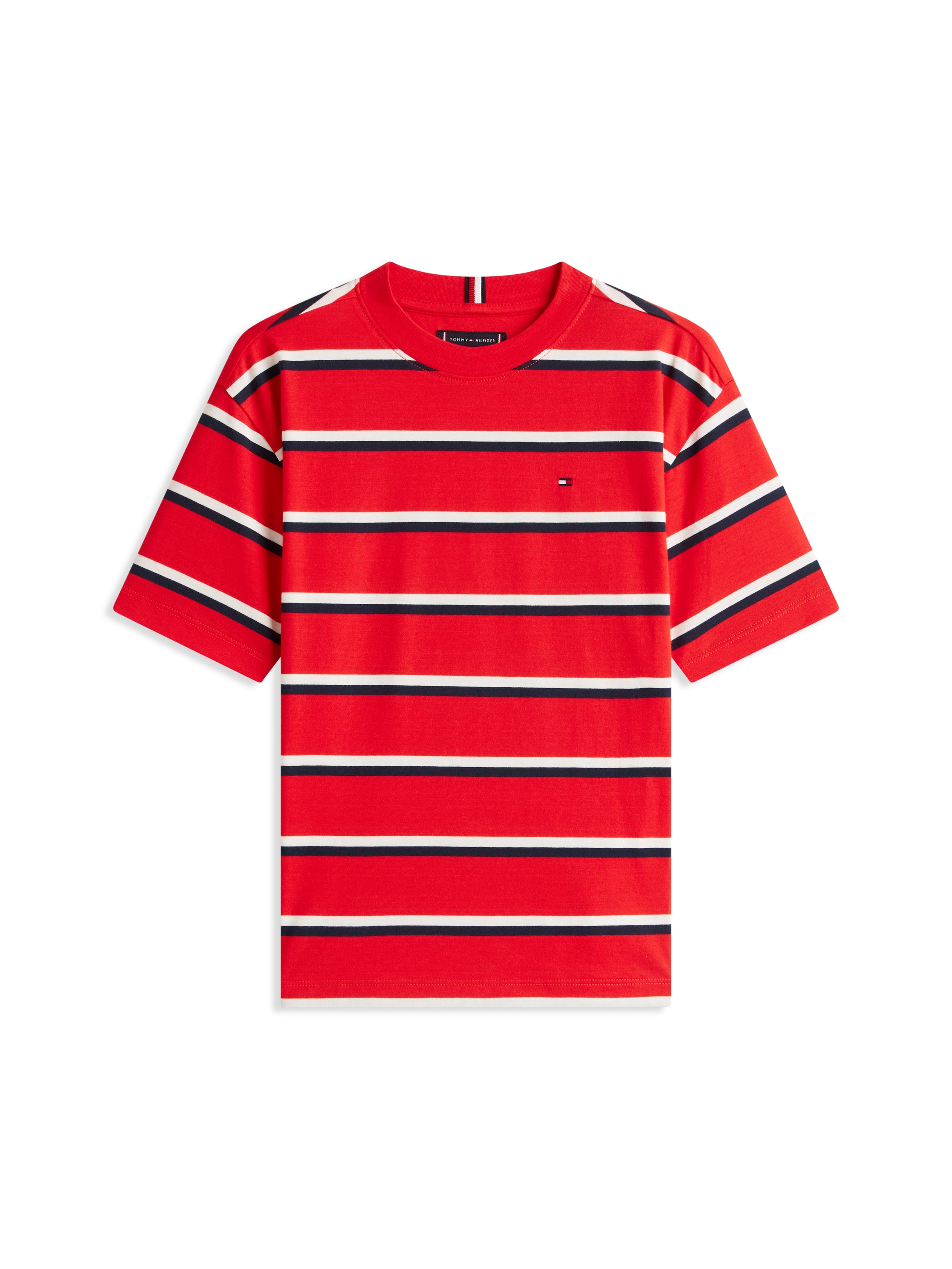 Tommy Hilfiger T-shirt »ESSENTIAL ARCHIVE FIT TEE SS« Kinder bis 16 Jahre, Rundhals, Logostickerei
