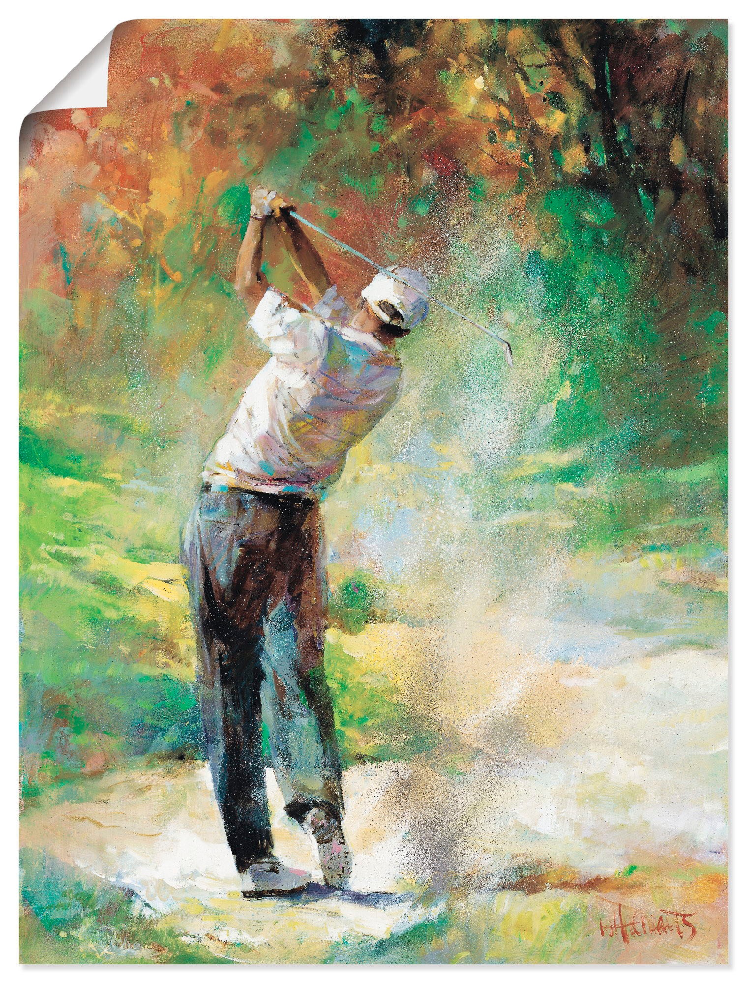 Image of Artland Wandbild »Ein perfekter Tag«, Sport, (1 St.), in vielen Grössen & Produktarten -Leinwandbild, Poster, Wandaufkleber / Wandtattoo auch für Badezimmer geeignet bei Ackermann Versand Schweiz