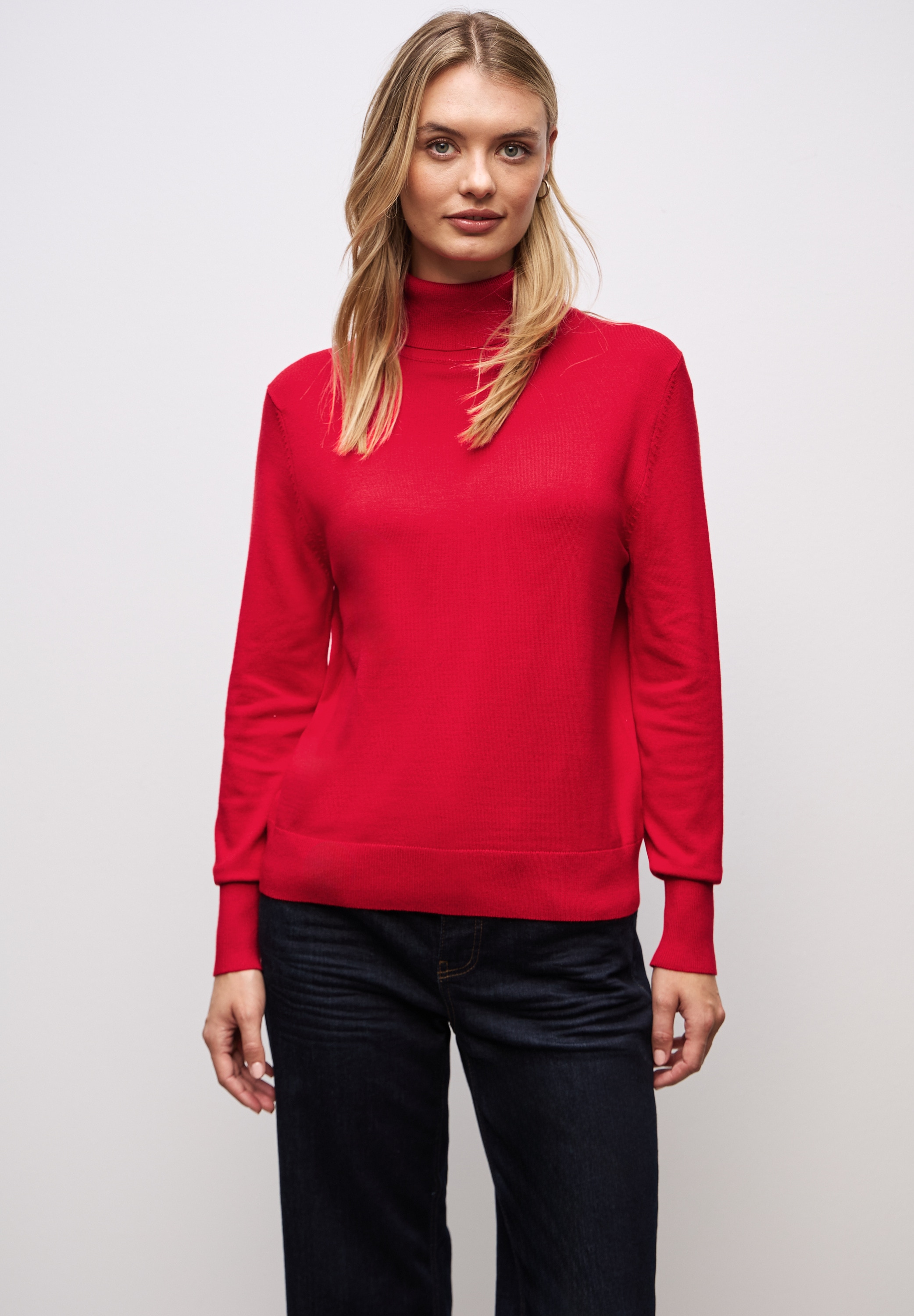 Image of STREET ONE Rollkragenpullover mit Viskose