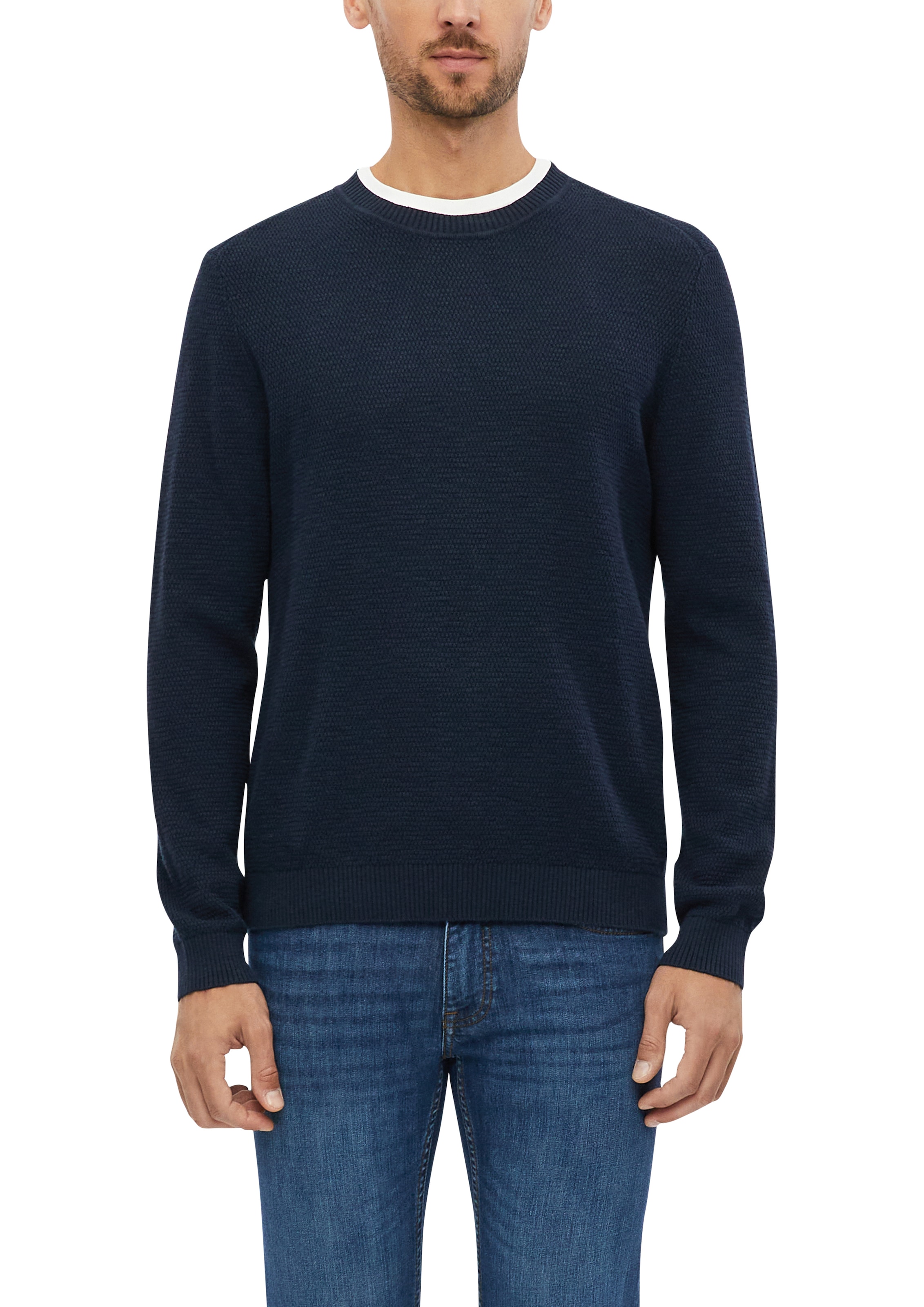 Image of s.Oliver Strickpullover mit Rundhals / Baumwolle