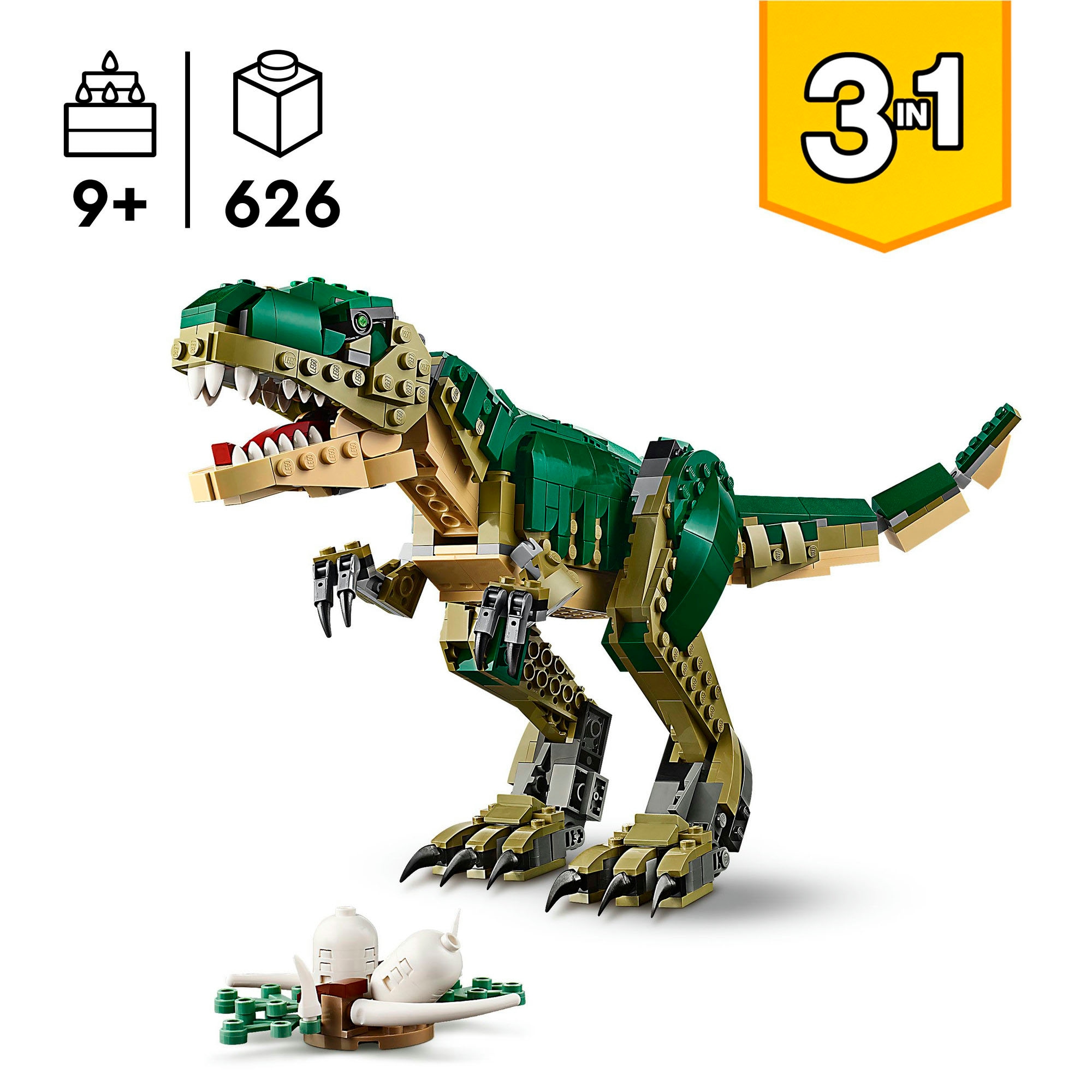 LEGO® Konstruktionsspielsteine »T.Rex (31151), LEGO Creator 3in1« Made in Europe