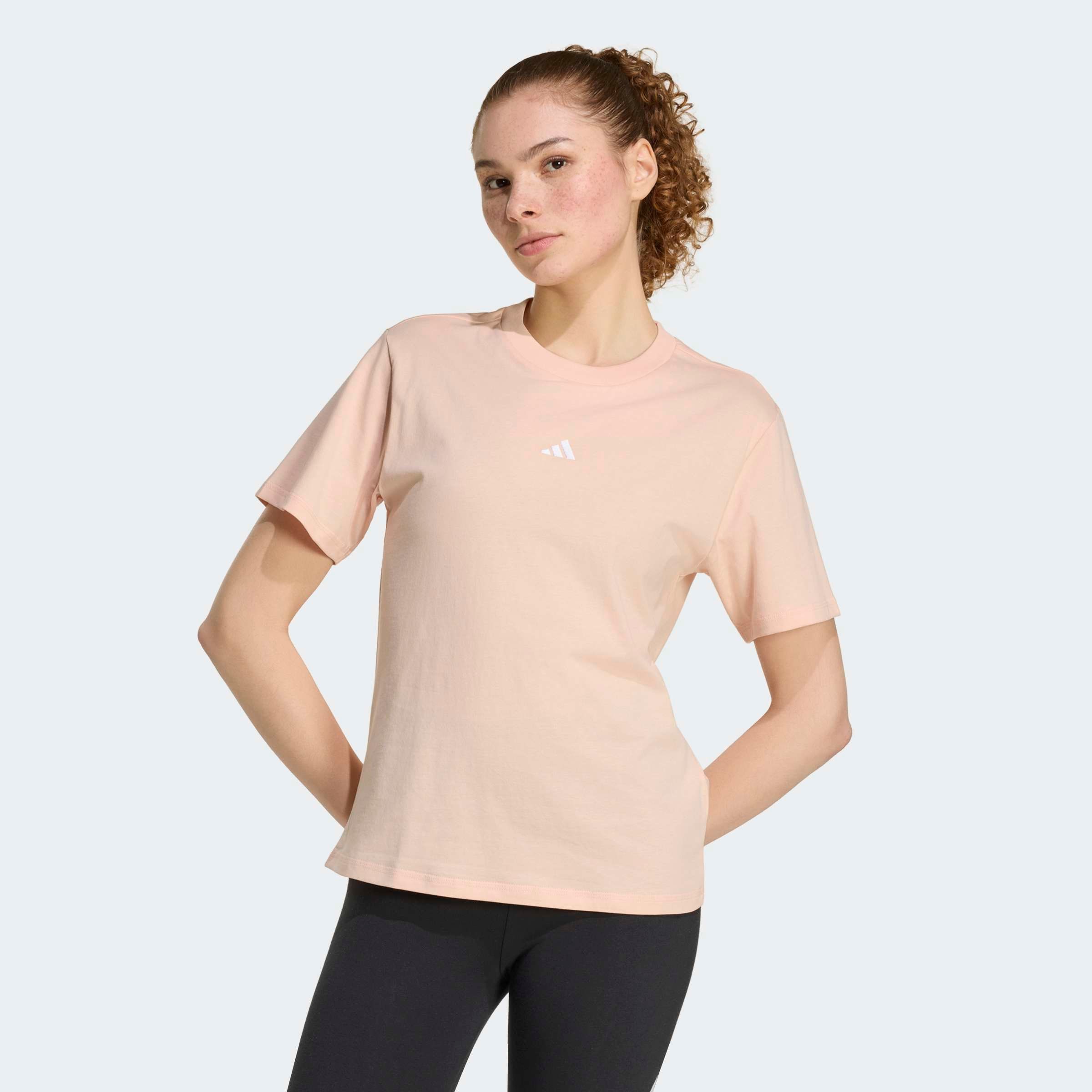 adidas Sportswear T-Shirt »W SL SJ T« Basic Design, Rundhalsausschnitt, mit kleinem 3-Streifen Logo