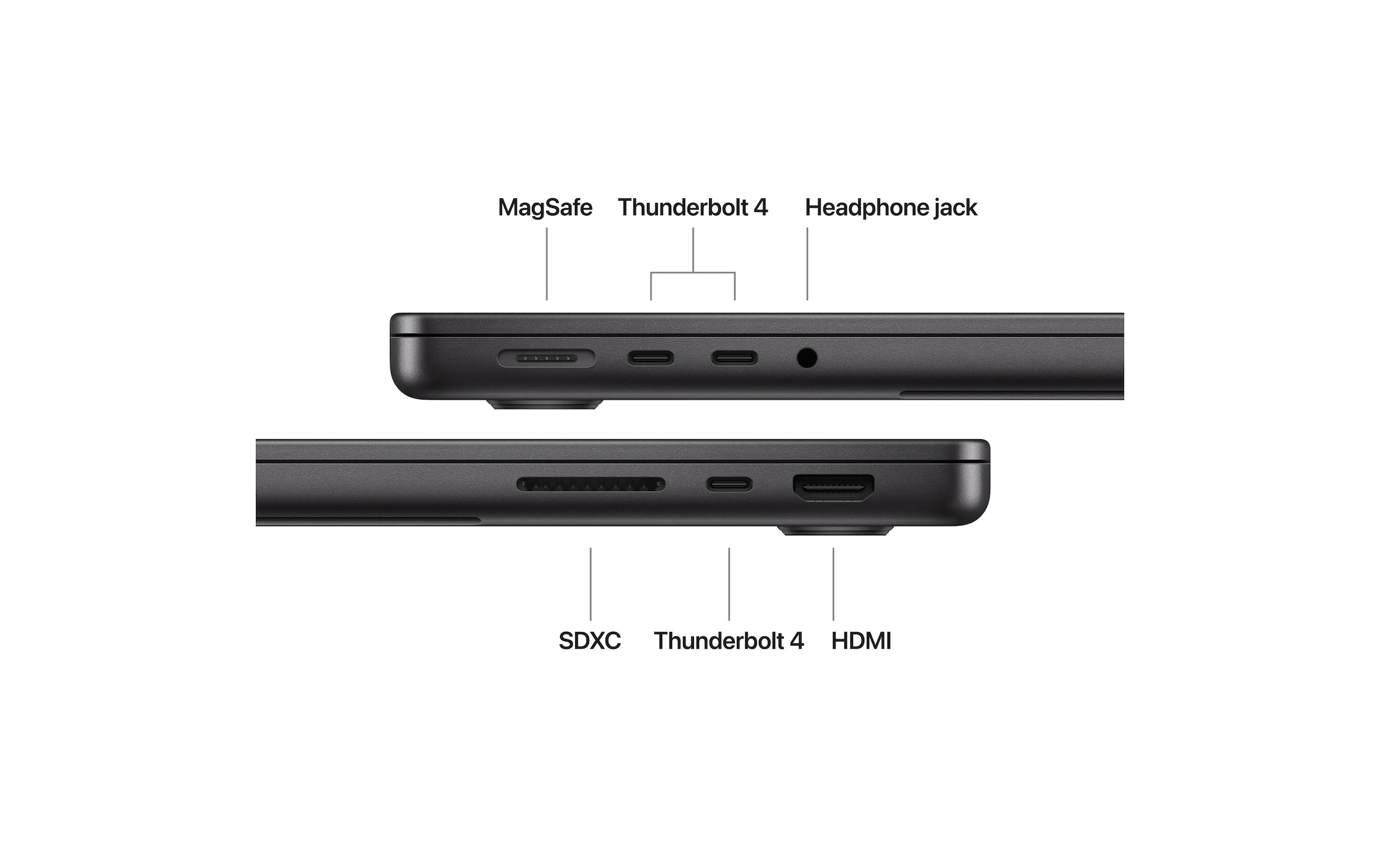 Apple Notebook »MacBook Pro 14 M5 Nano 2025 10C CPU/10C GPU/512GB/16GB« / 14,2 ″ Apple 512 GB SSD