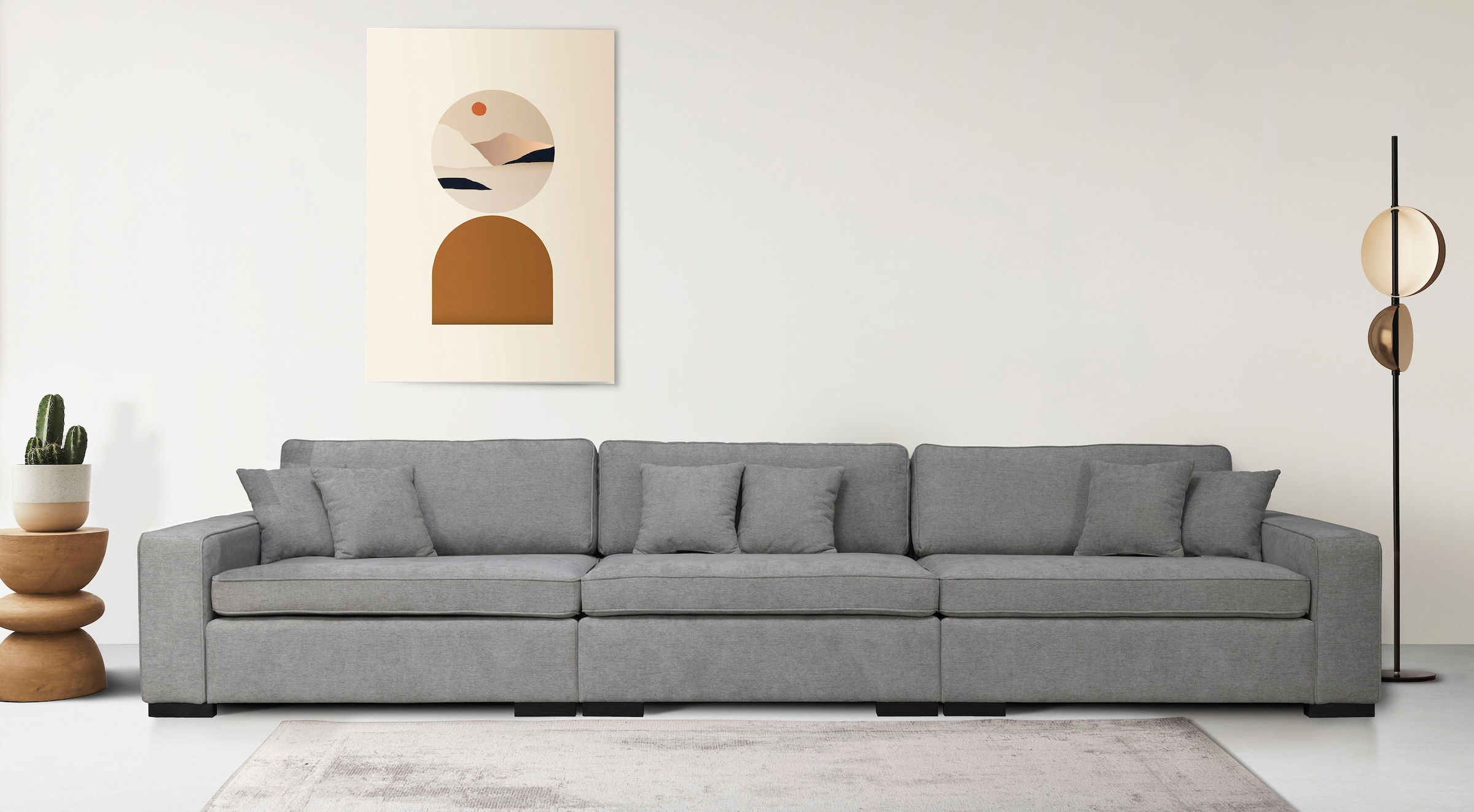 Image of Home affaire 3-Sitzer "Skara XXL" Lounge-Sofa XXL mit Federkern-Polsterung, in vielen Bezugsvarianten