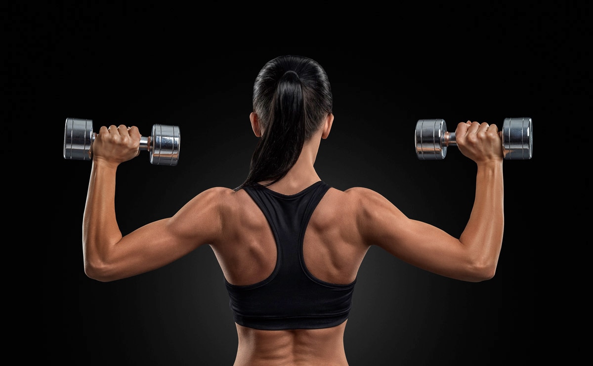 Image of Papermoon Fototapete "Fitness Frau"