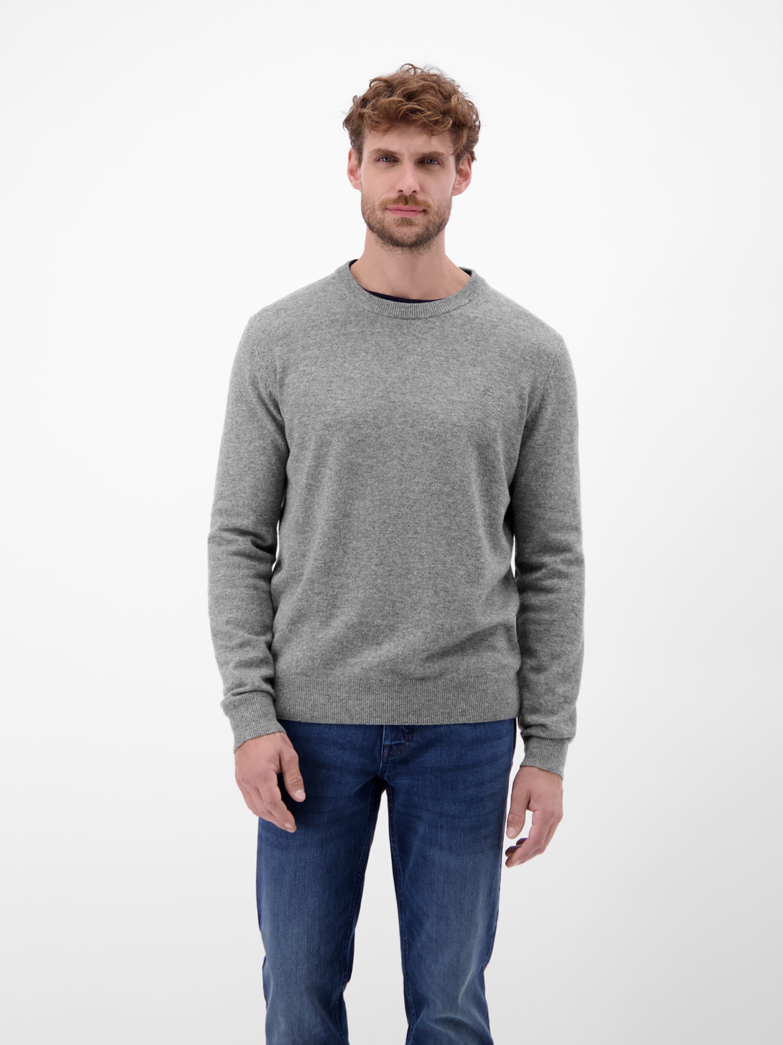 Image of LERROS Strickpullover mit Logo Stickerei