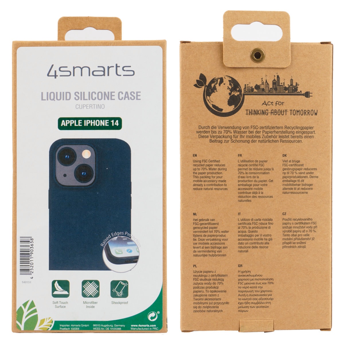 4smarts Handyhülle »Liquid Silicon Case Cupertino für Apple iPhone 14«, iPhone 14, Backcover, Schutzhülle, Handyschutzhülle, Case, Schutzcase, stossfest
