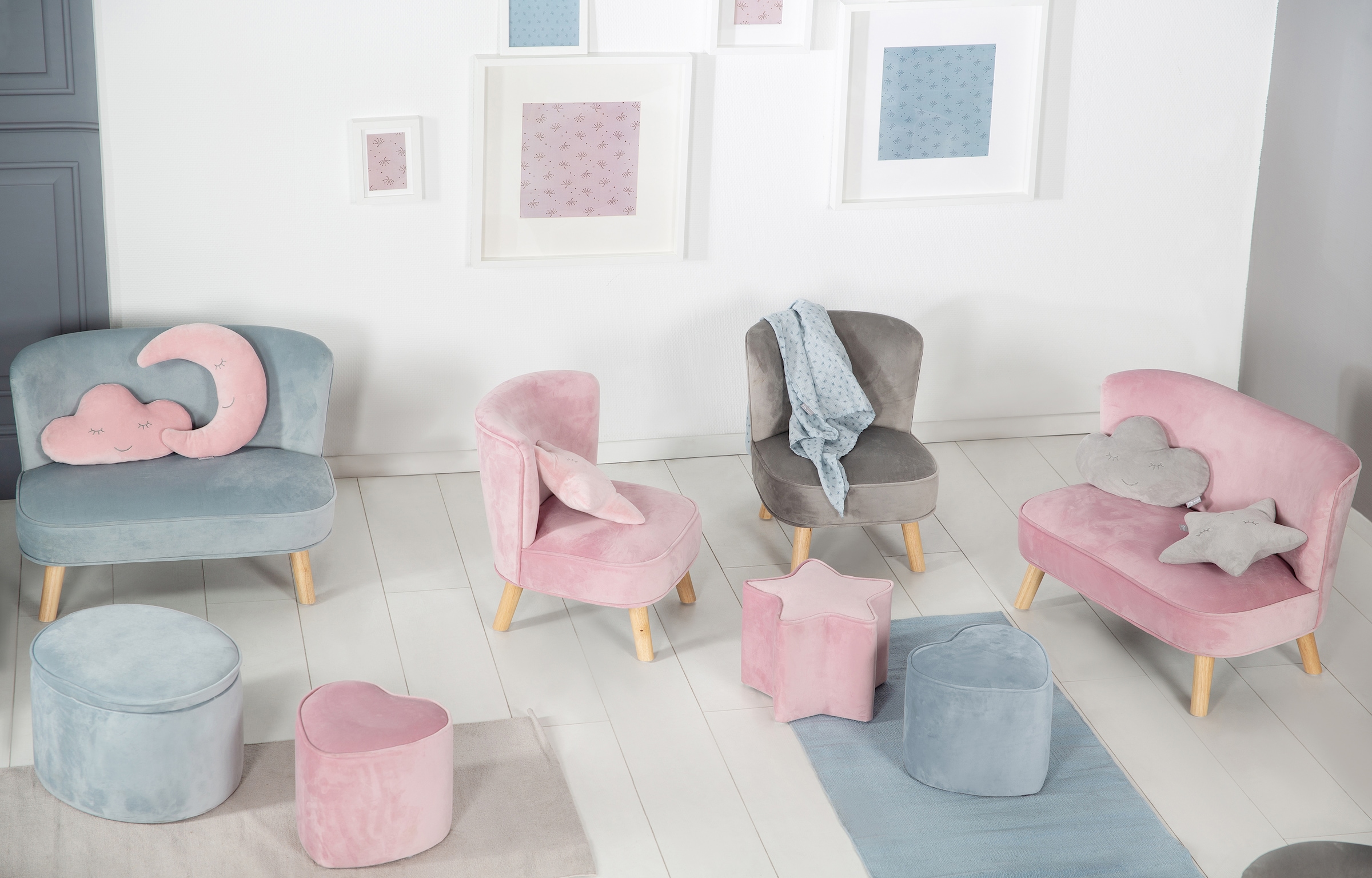 roba® Kinderhocker »Lil Sofa«, in Herzform