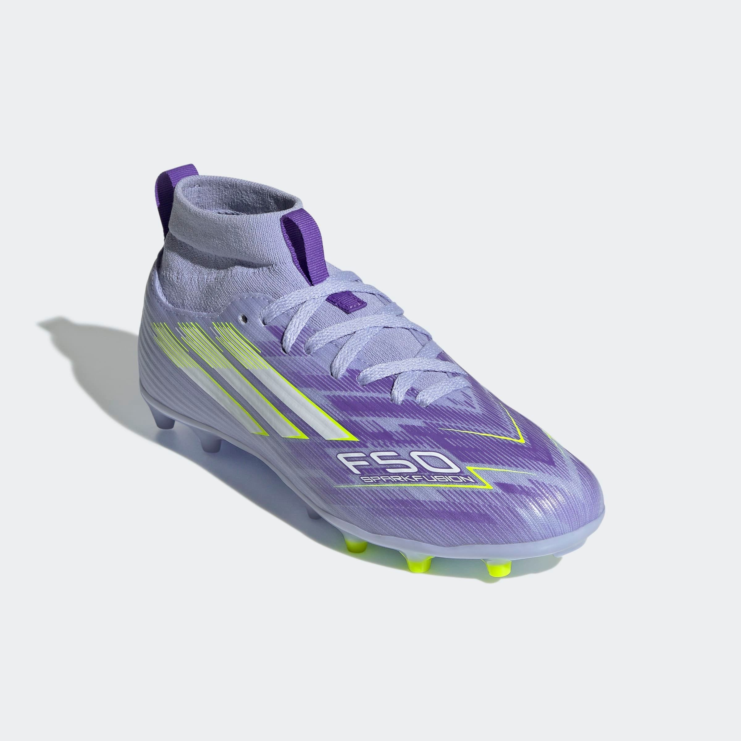 Image of adidas Performance Fussballschuh "F50 SPARKFUSION LEAGUE FESTE BÖDEN/KUNSTRASEN KINDER" geeignet für Rasen- und Kunstrasenplätze, für Kinder & Jugendliche