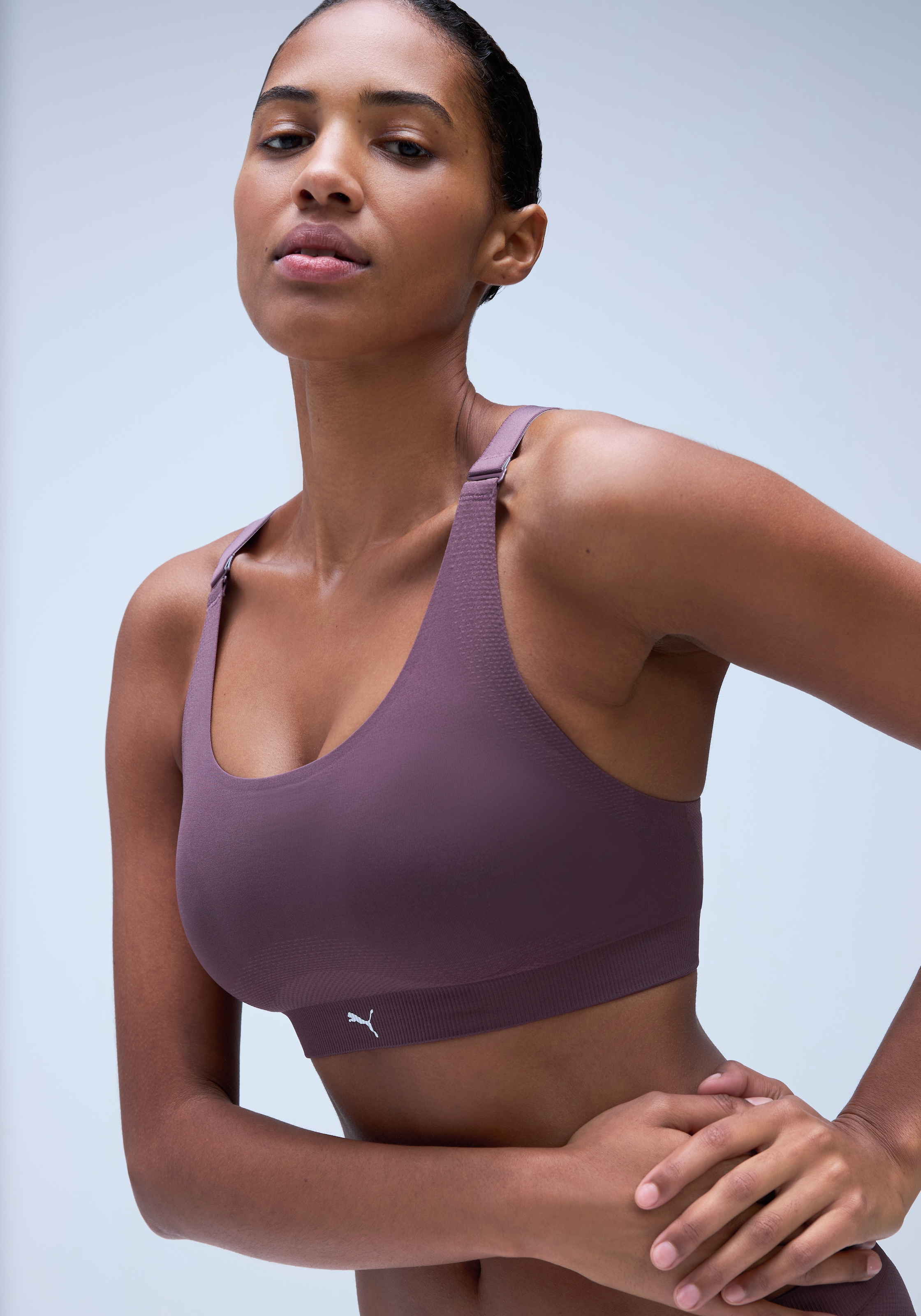 Image of PUMA Sporttop "PUMA WOMEN 3D KNIT SPORT TOP 1P" wendbare und verstellbare Träger für einen personalisierten Look