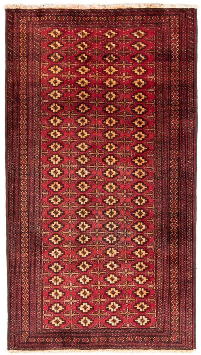 Image of morgenland Hochflor-Läufer »Belutsch Durchgemustert Rosso 200 x 106 cm«, rechteckig, 0,8 mm Höhe, Handgeknüpft bei Ackermann Versand Schweiz