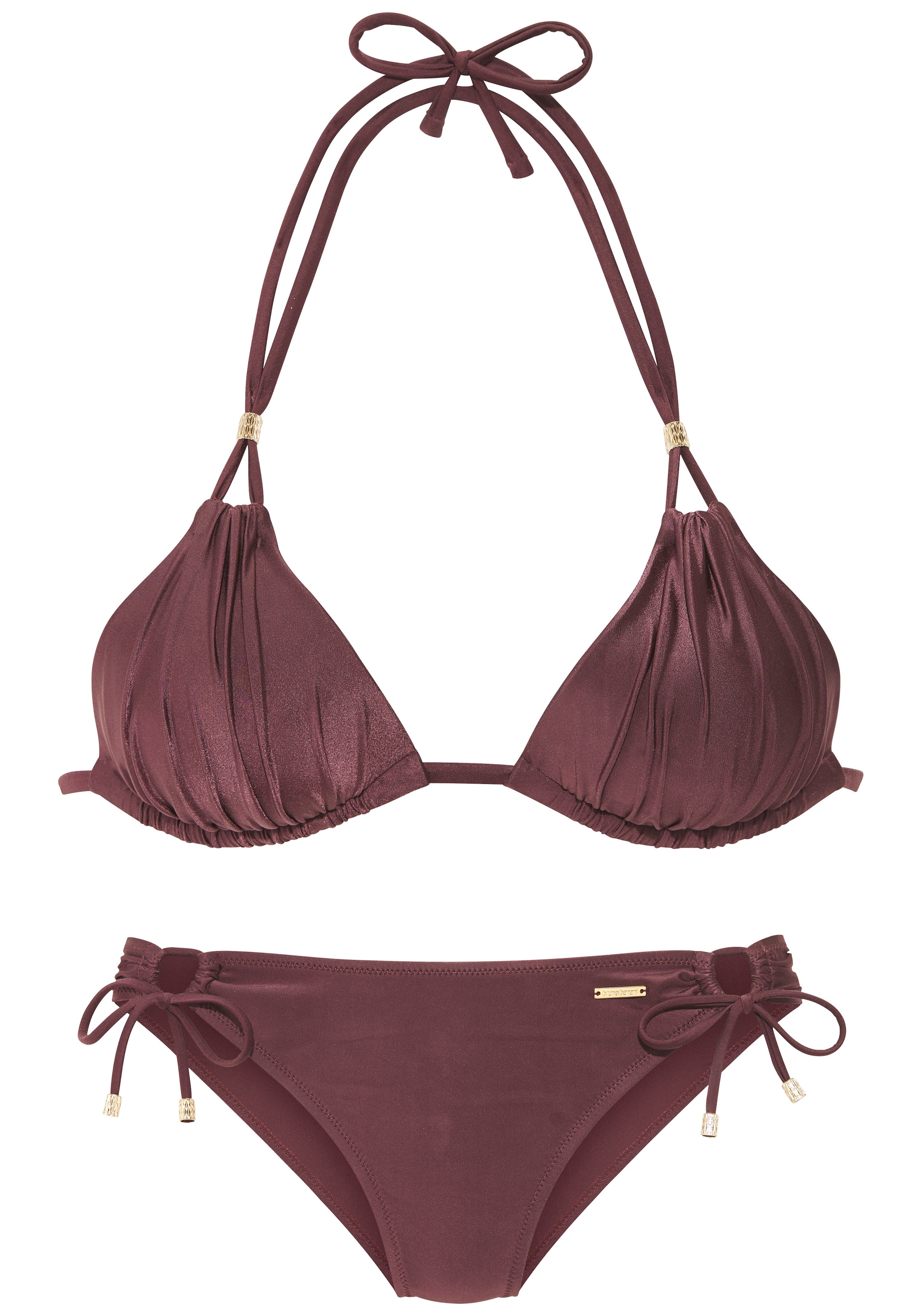 Bruno Banani Bikini triangle en tissu noble brillant