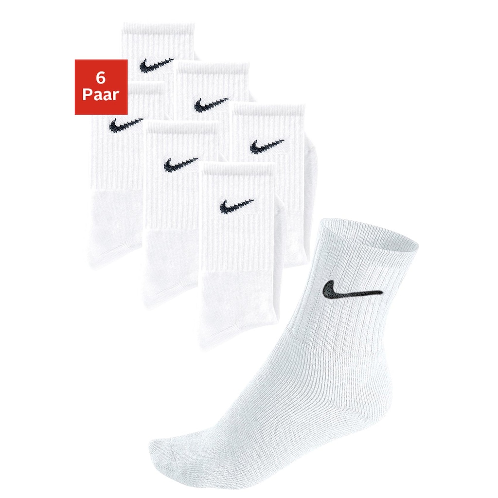 Nike Sportsocken, (6 Paar), mit Fussfrottee